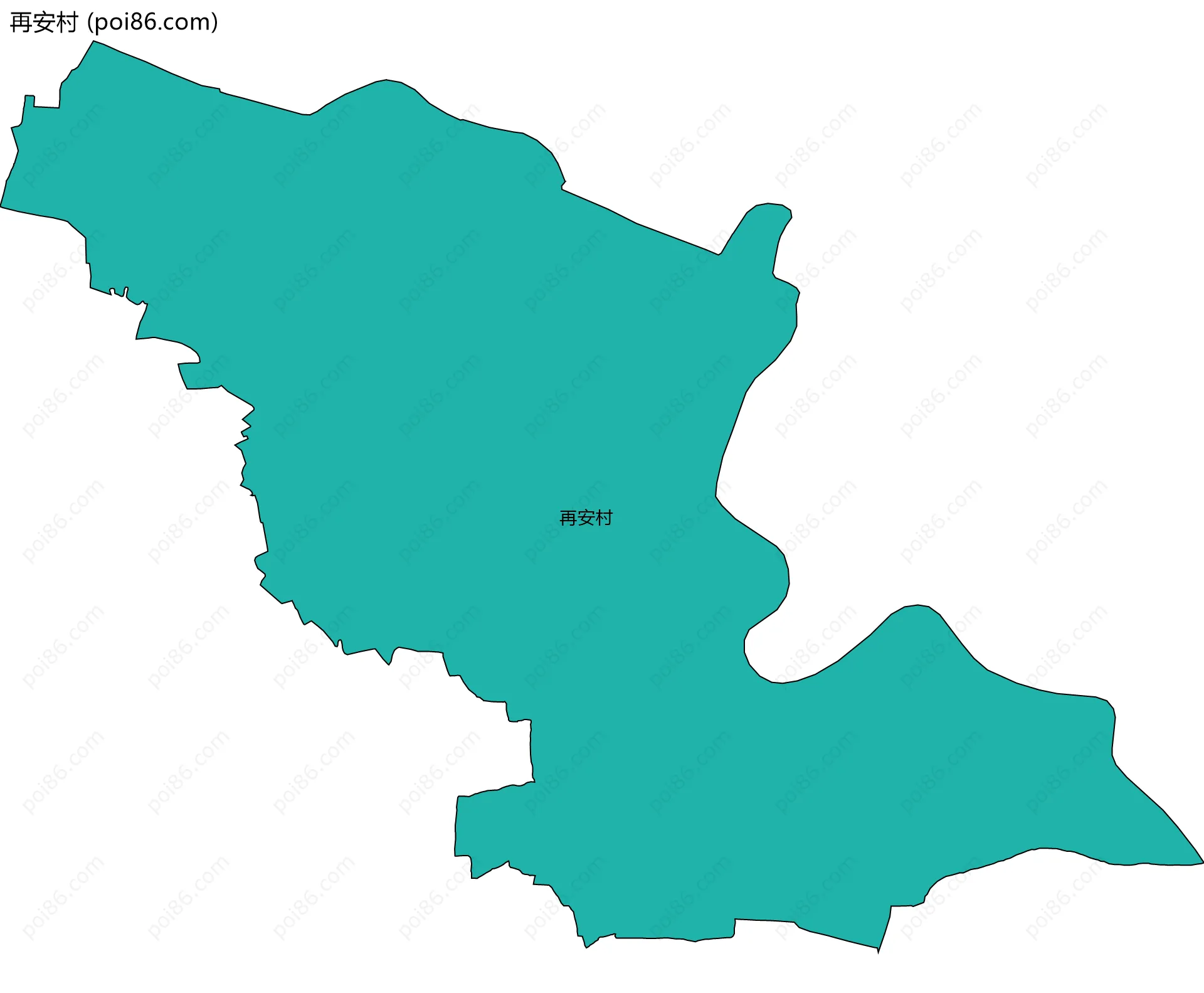 再安村边界地图