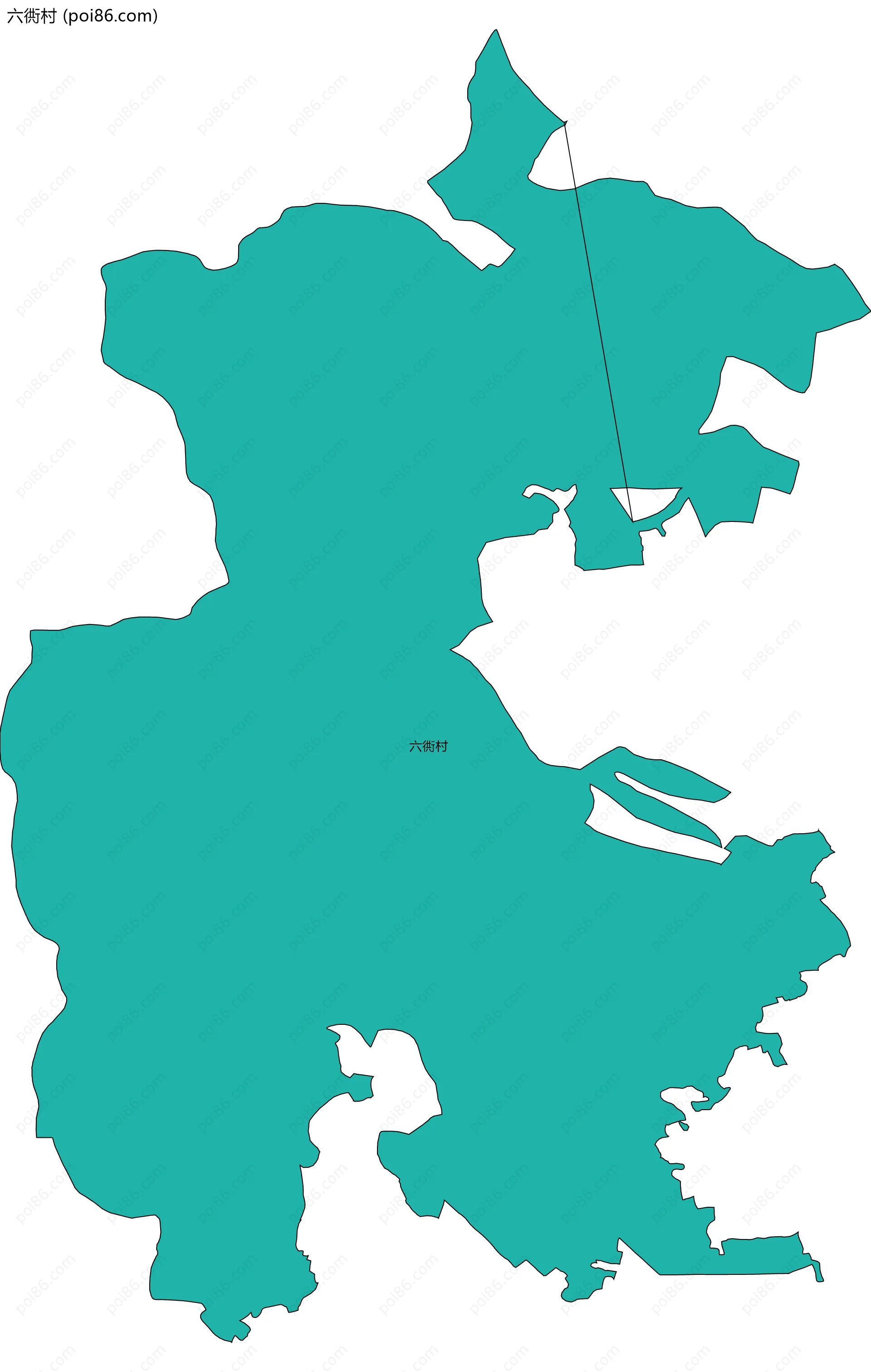 六衖村边界地图