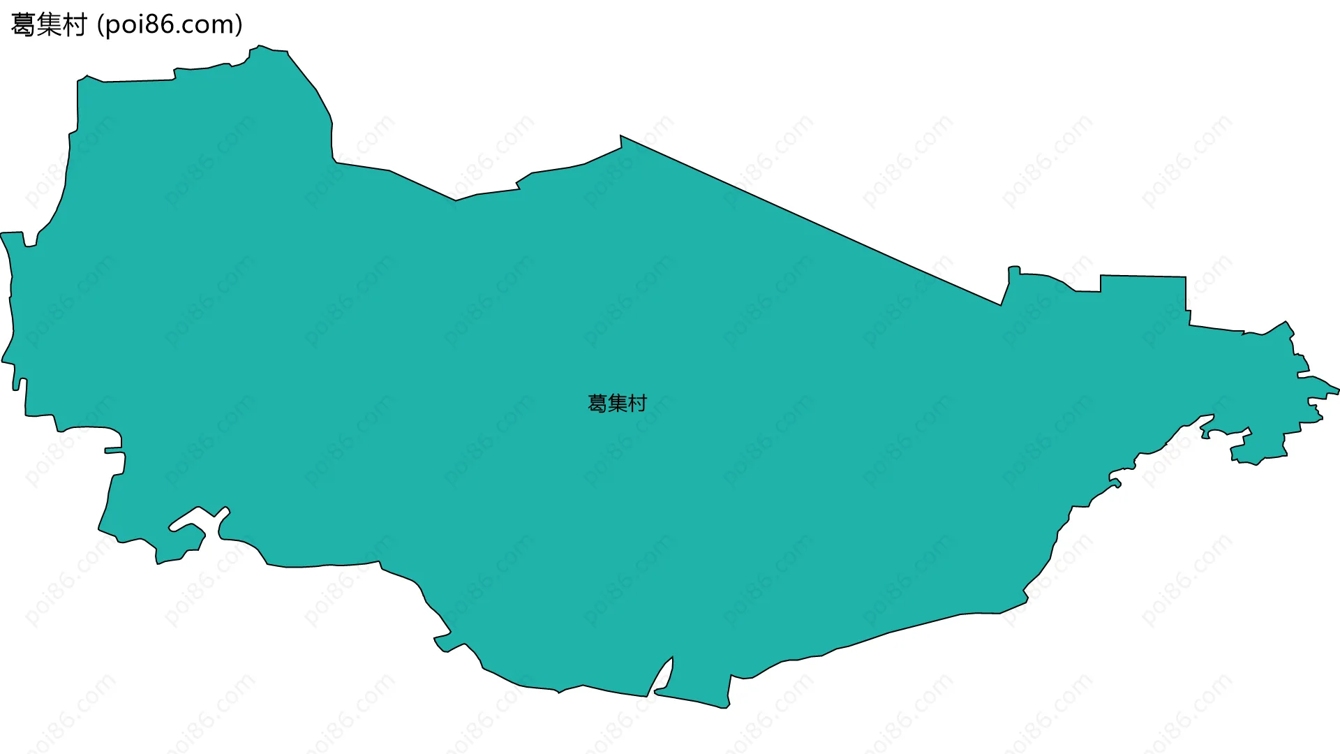 葛集村边界地图