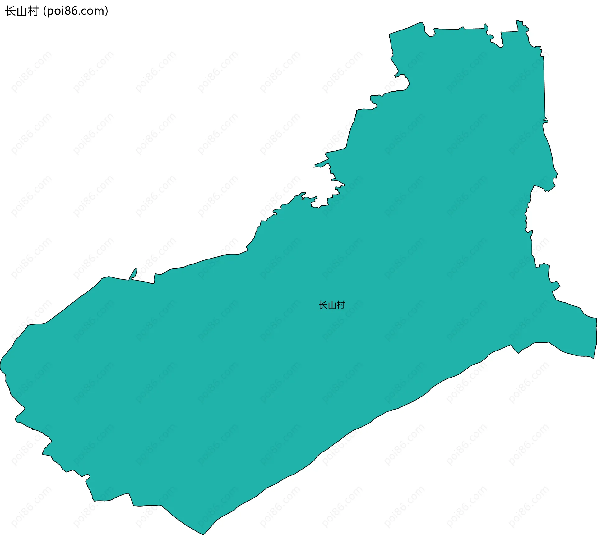 长山村边界地图