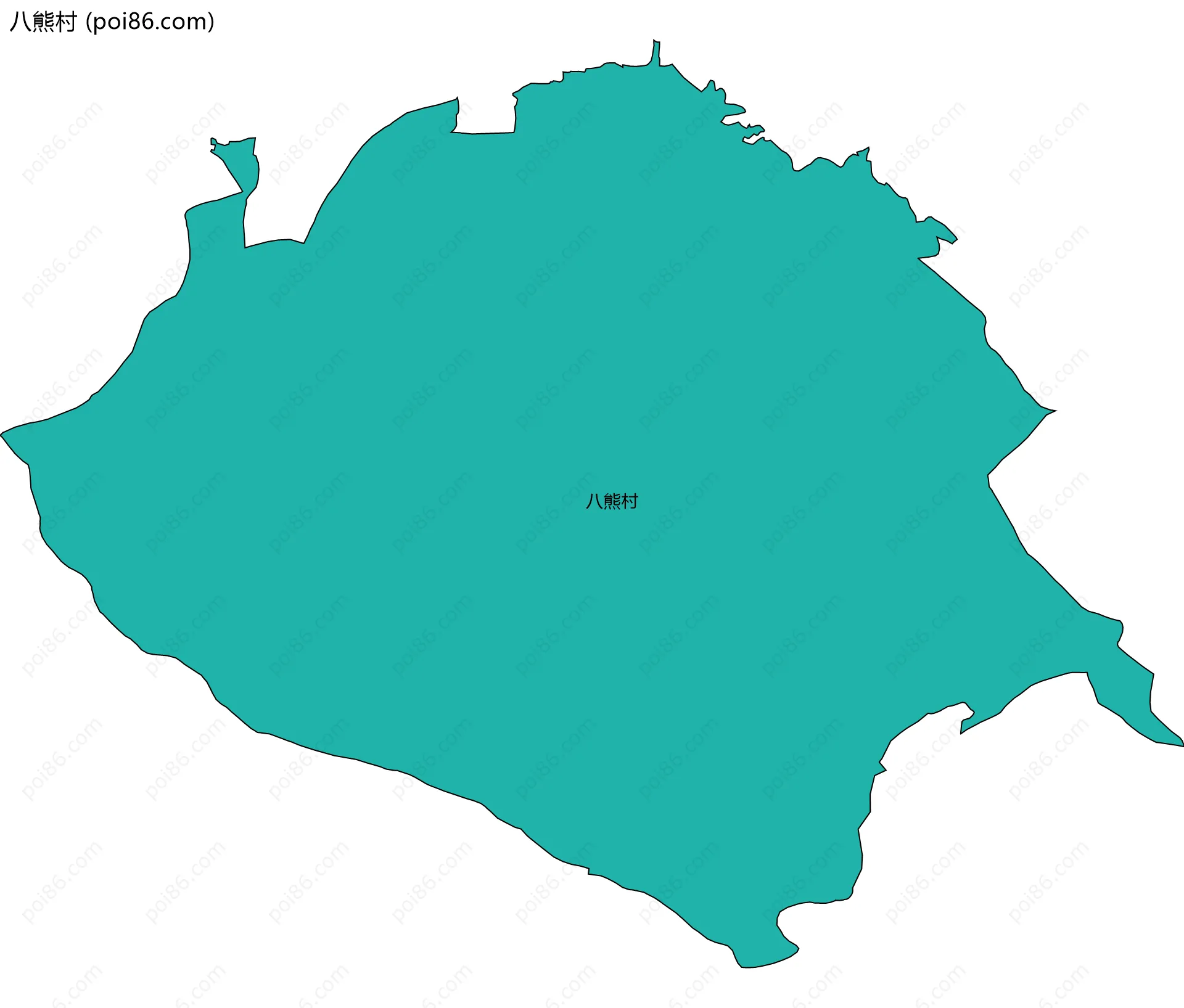 八熊村边界地图