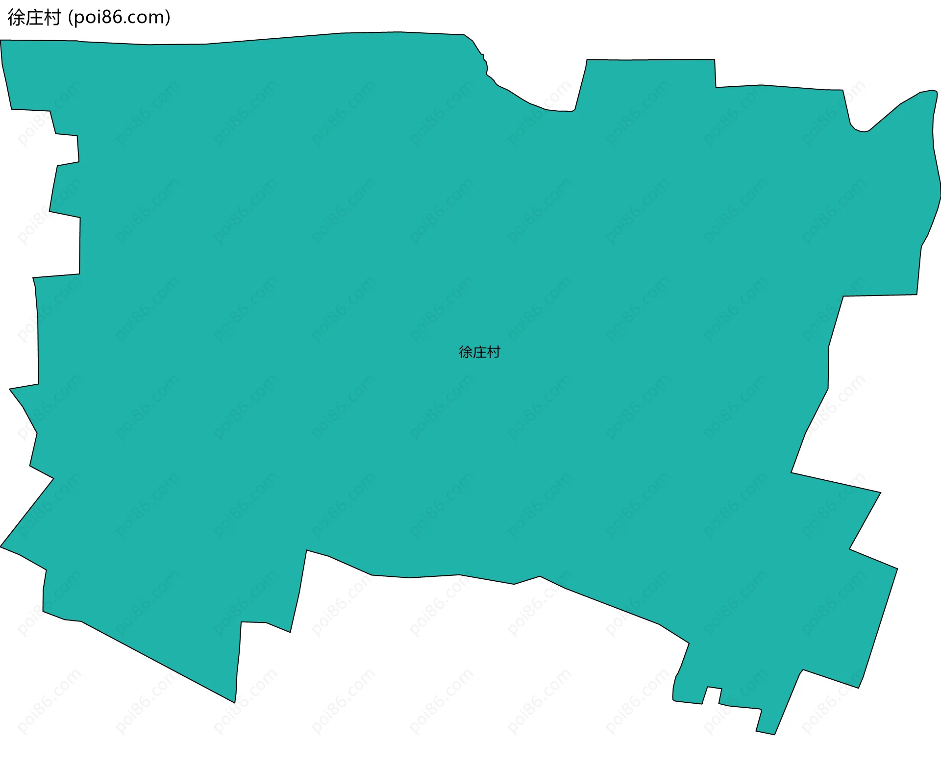 徐庄村边界地图