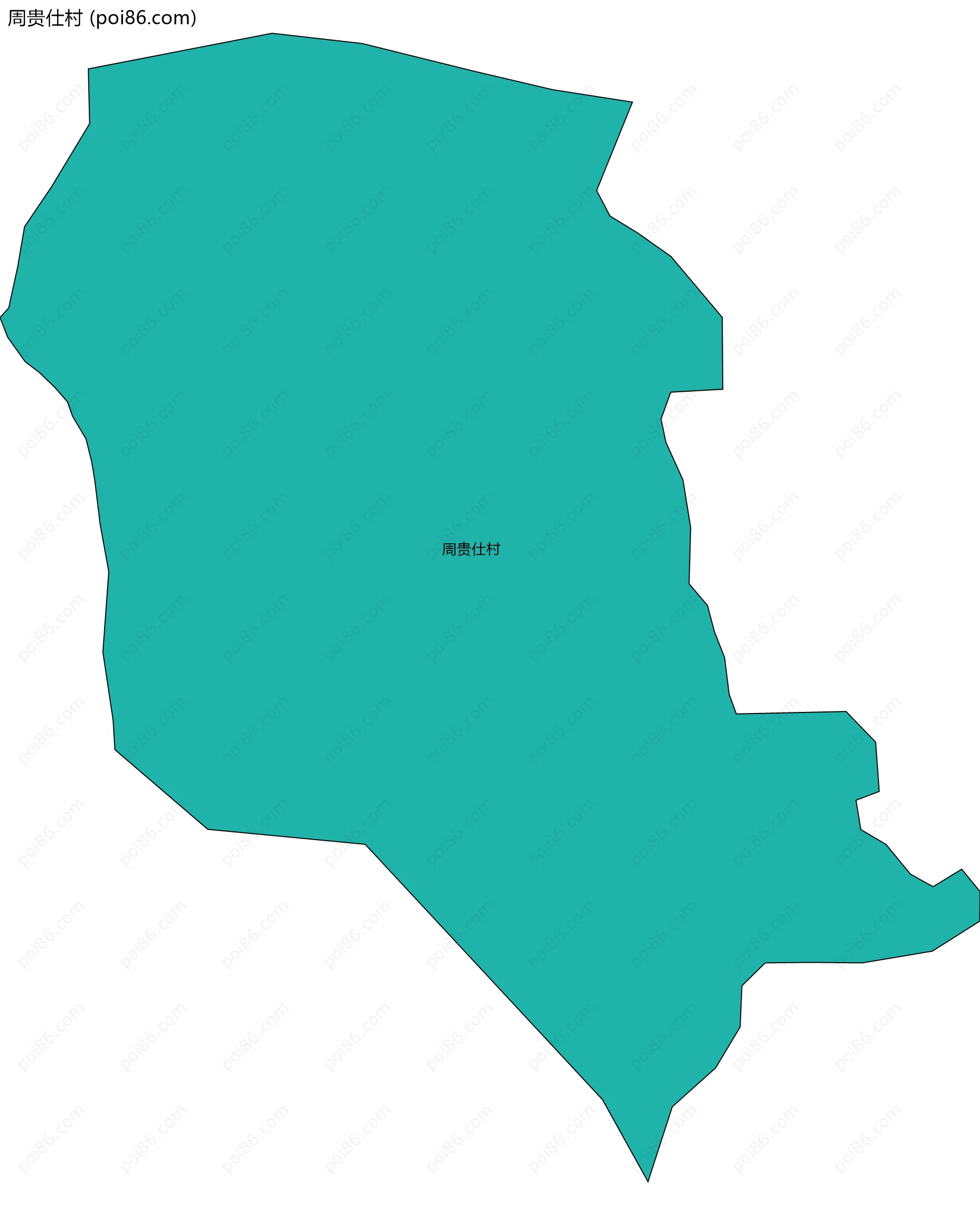 周贵仕村边界地图