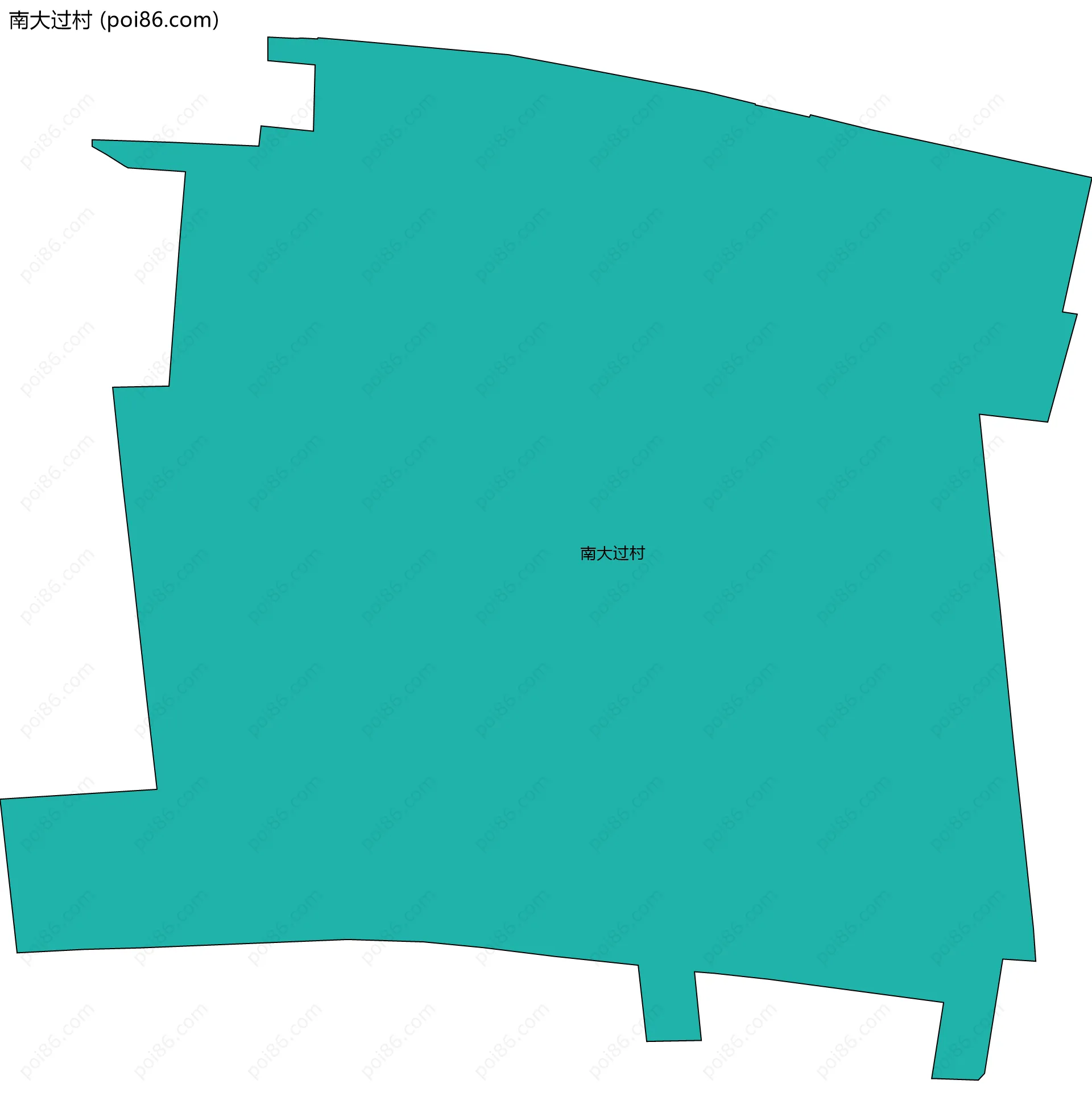 南大过村边界地图