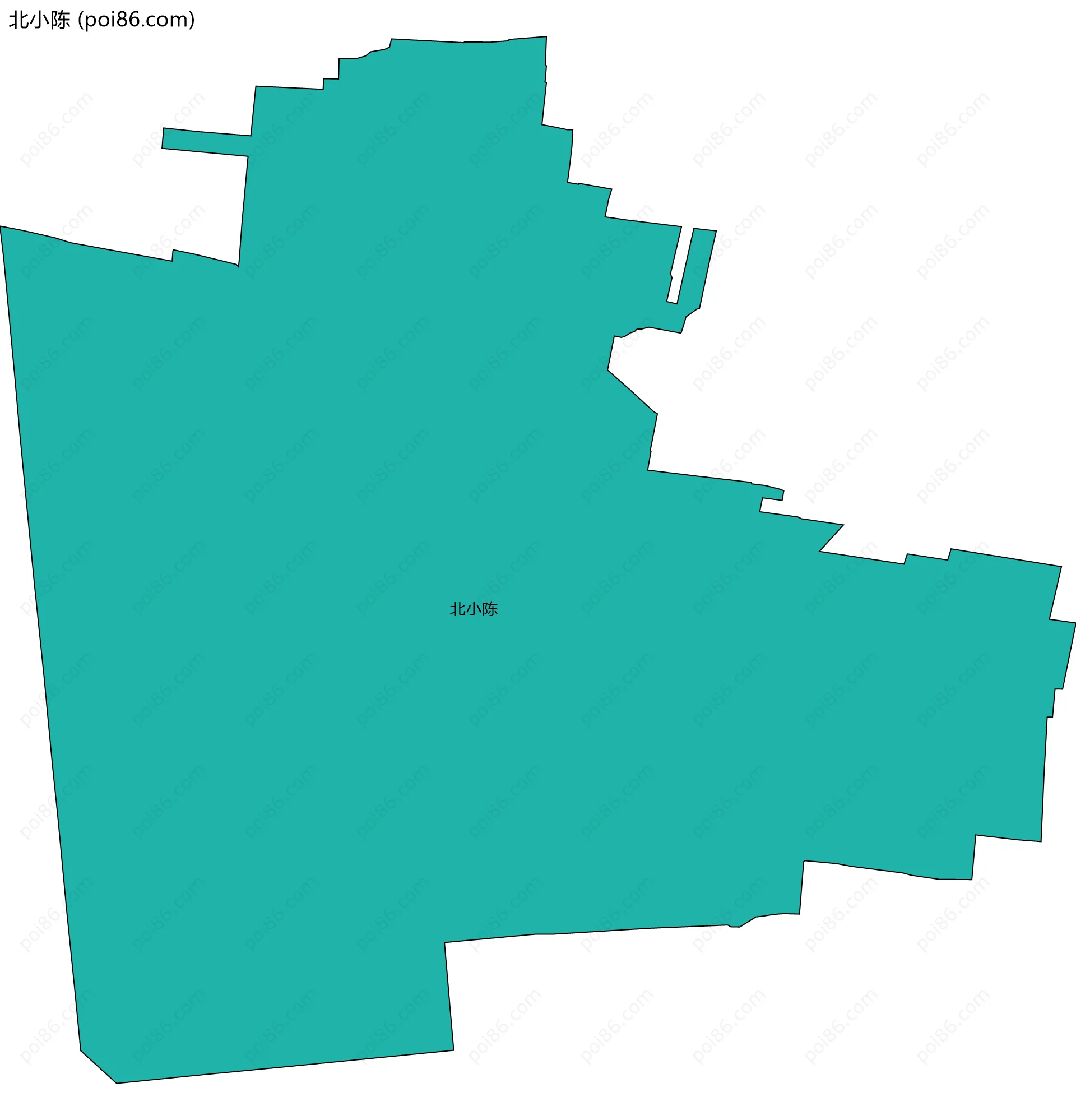 北小陈边界地图