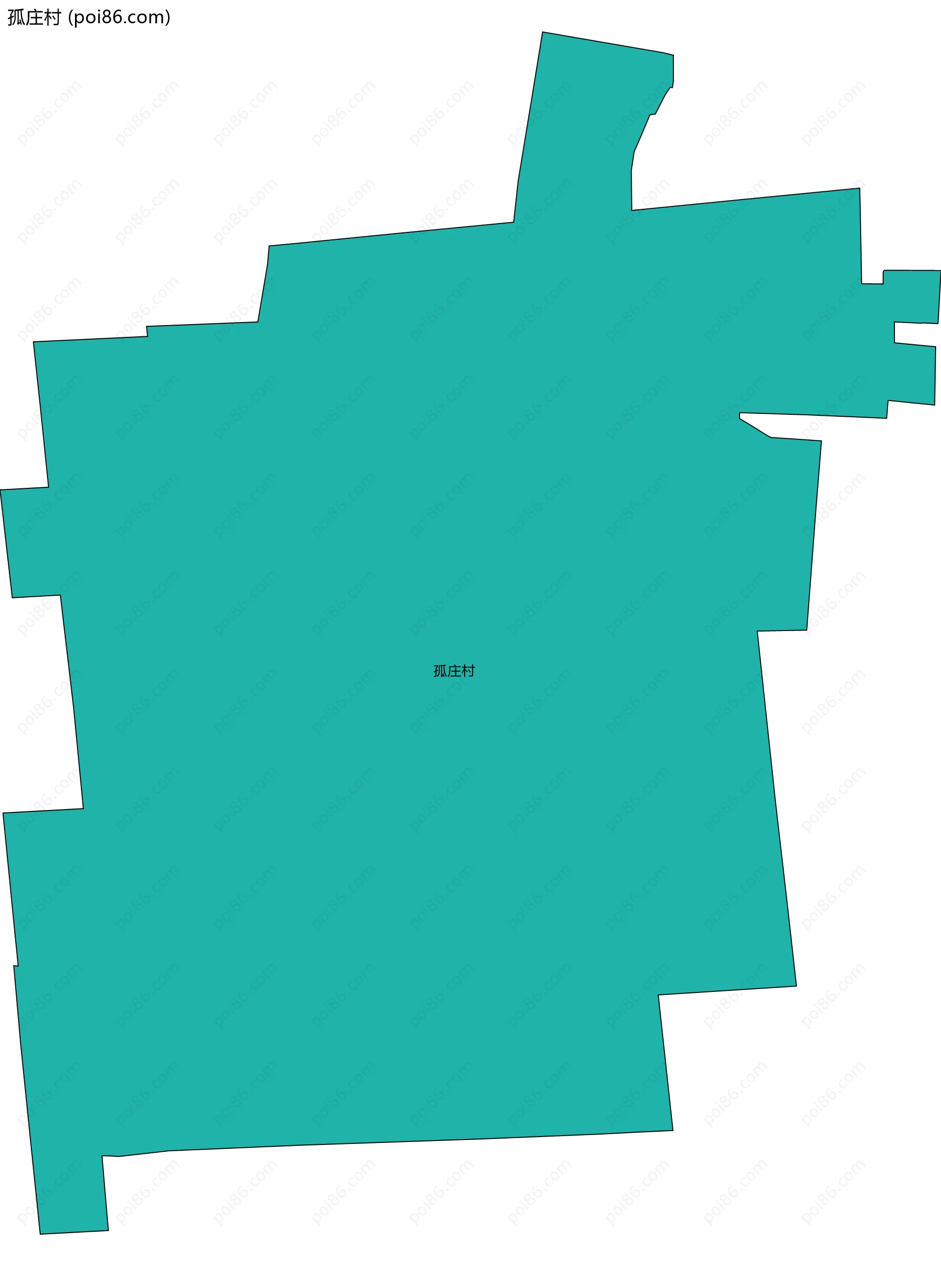 孤庄村边界地图