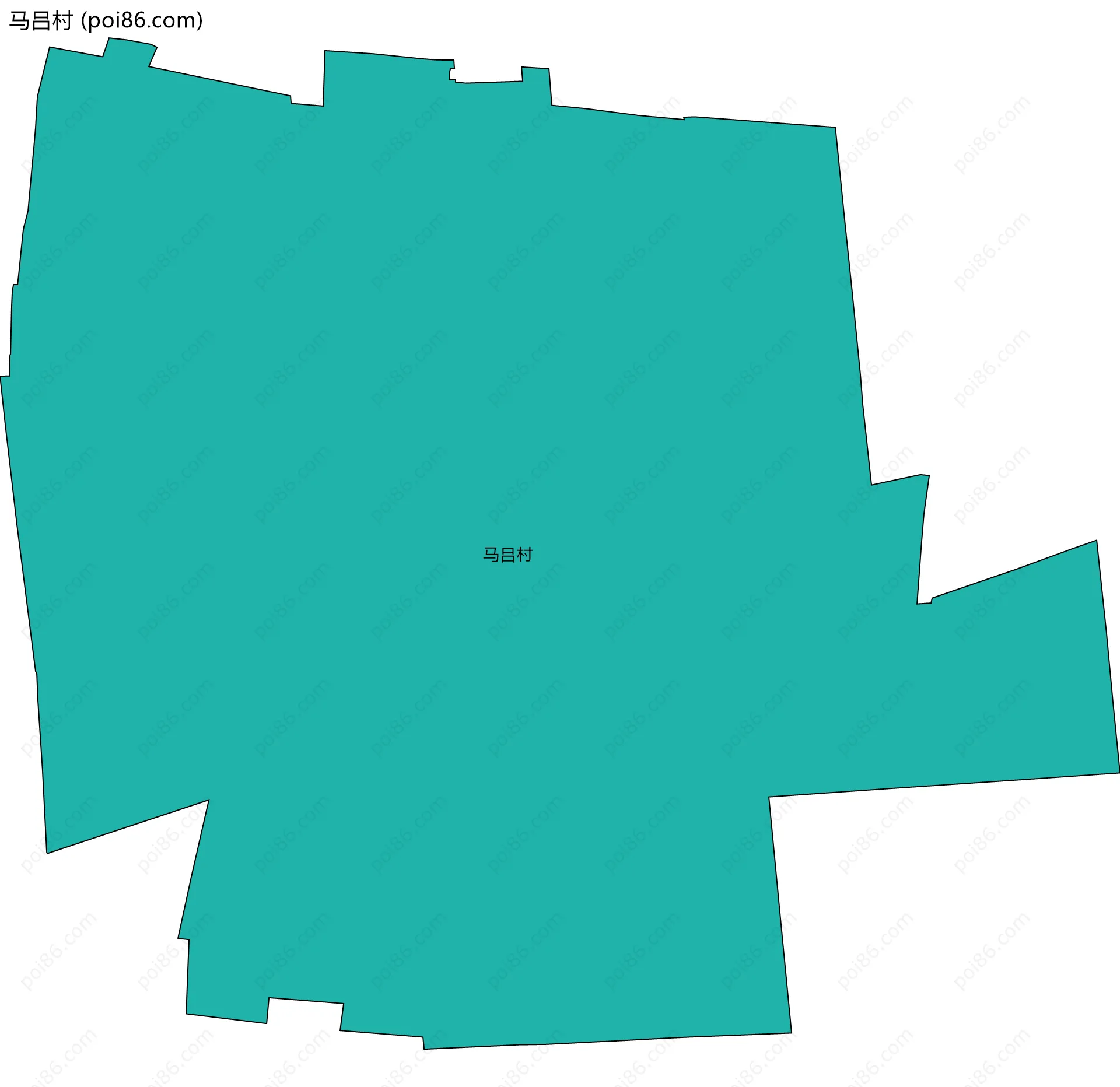 马吕村边界地图