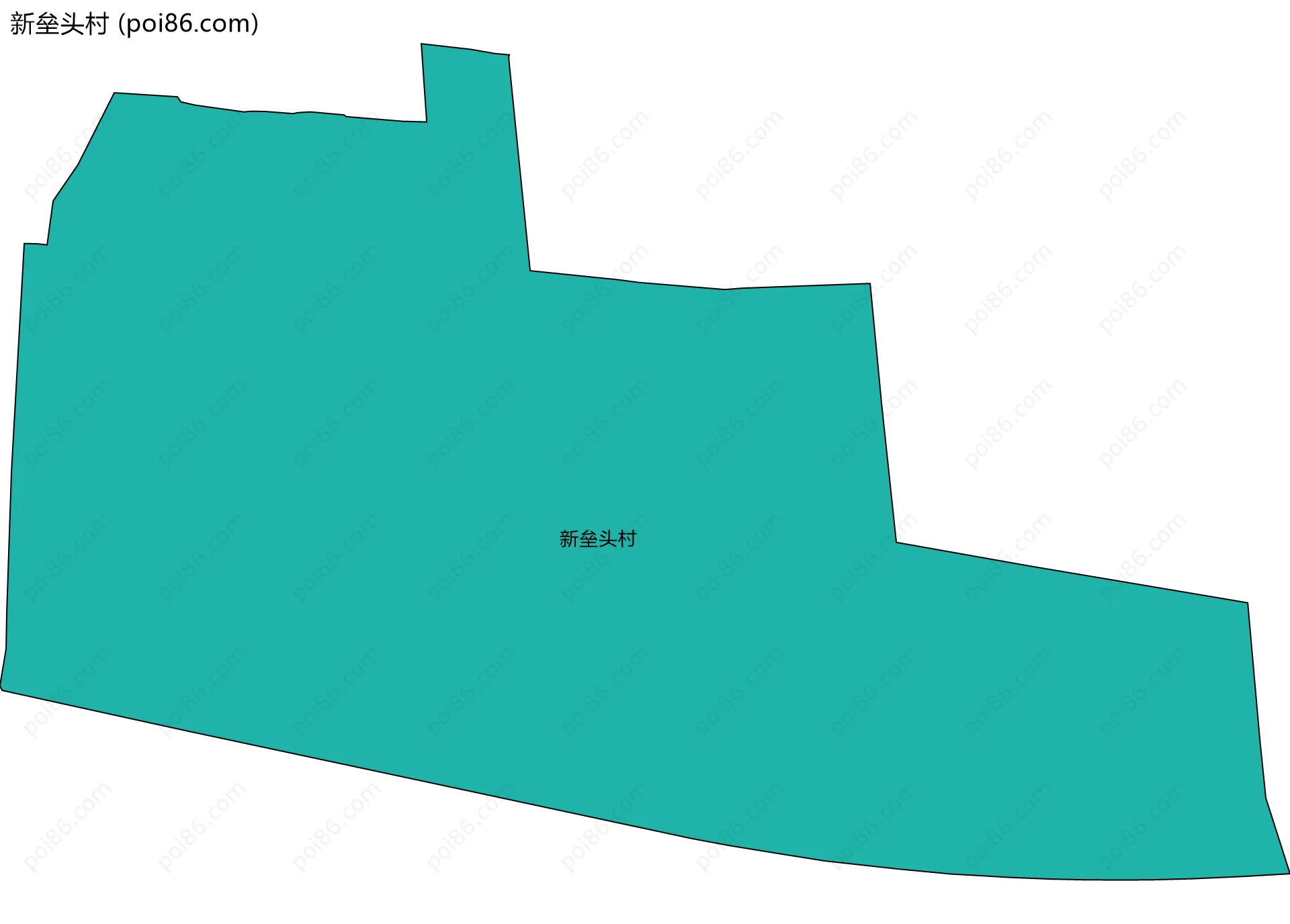 新垒头村边界地图