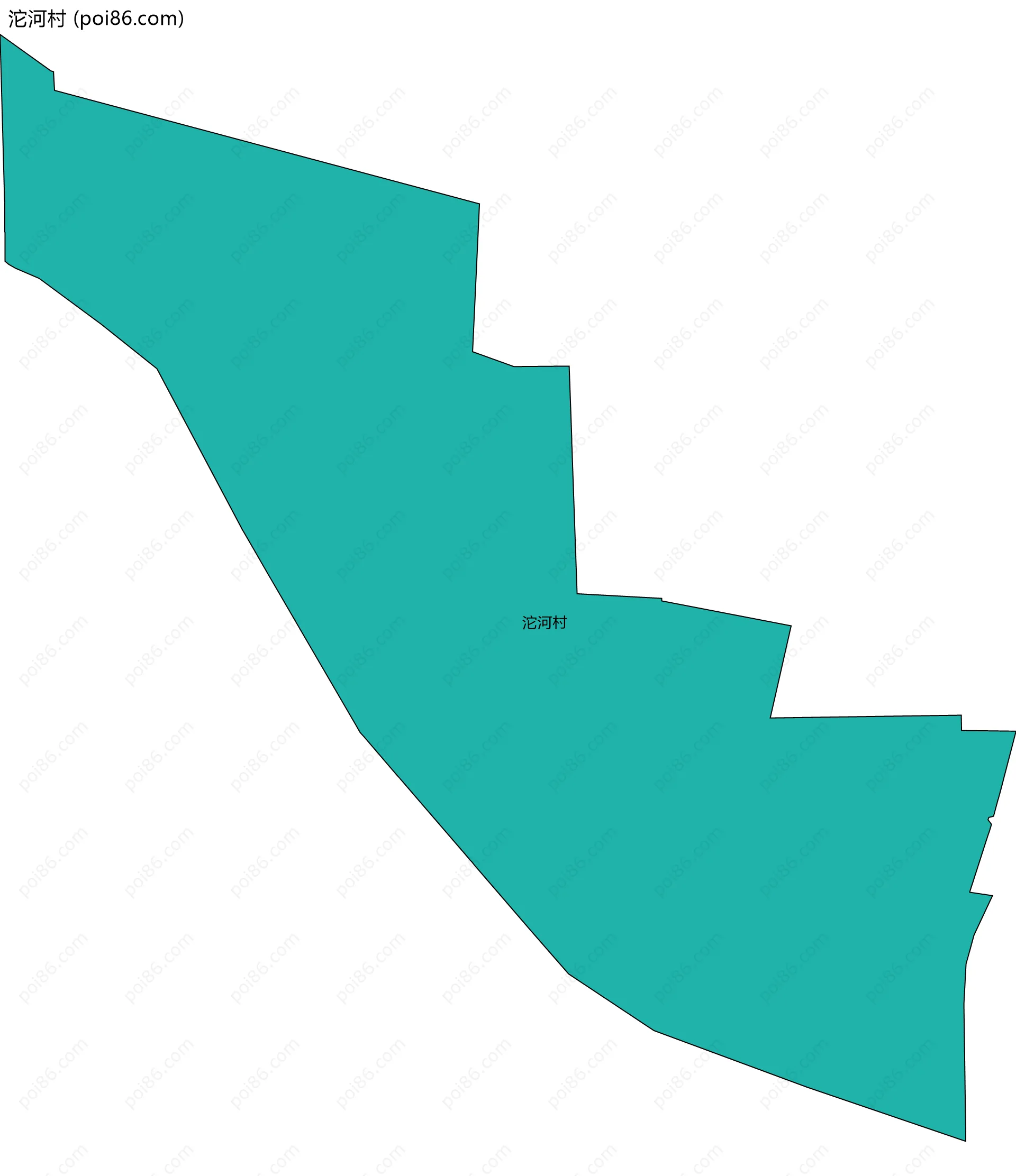 沱河村边界地图