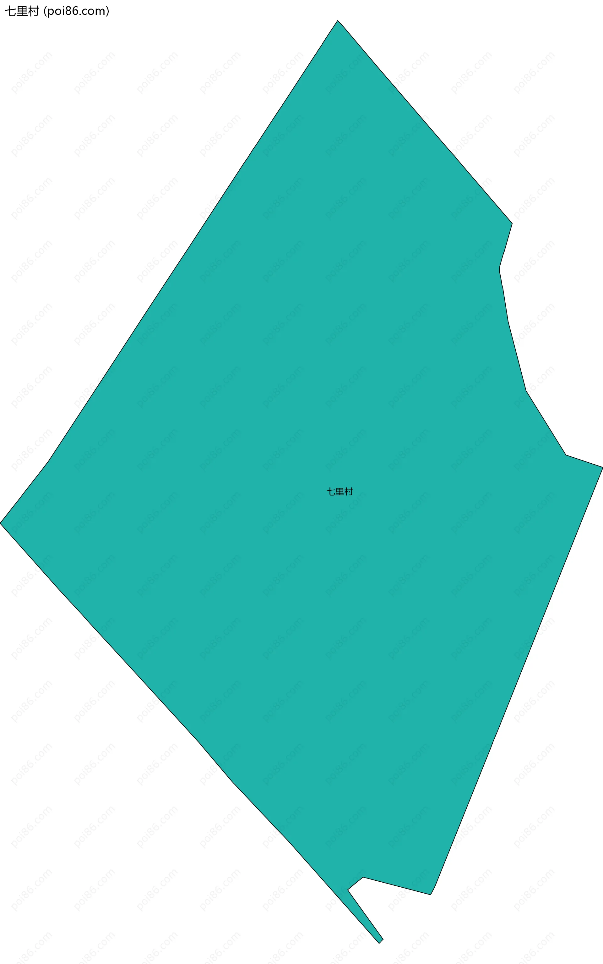 七里村边界地图