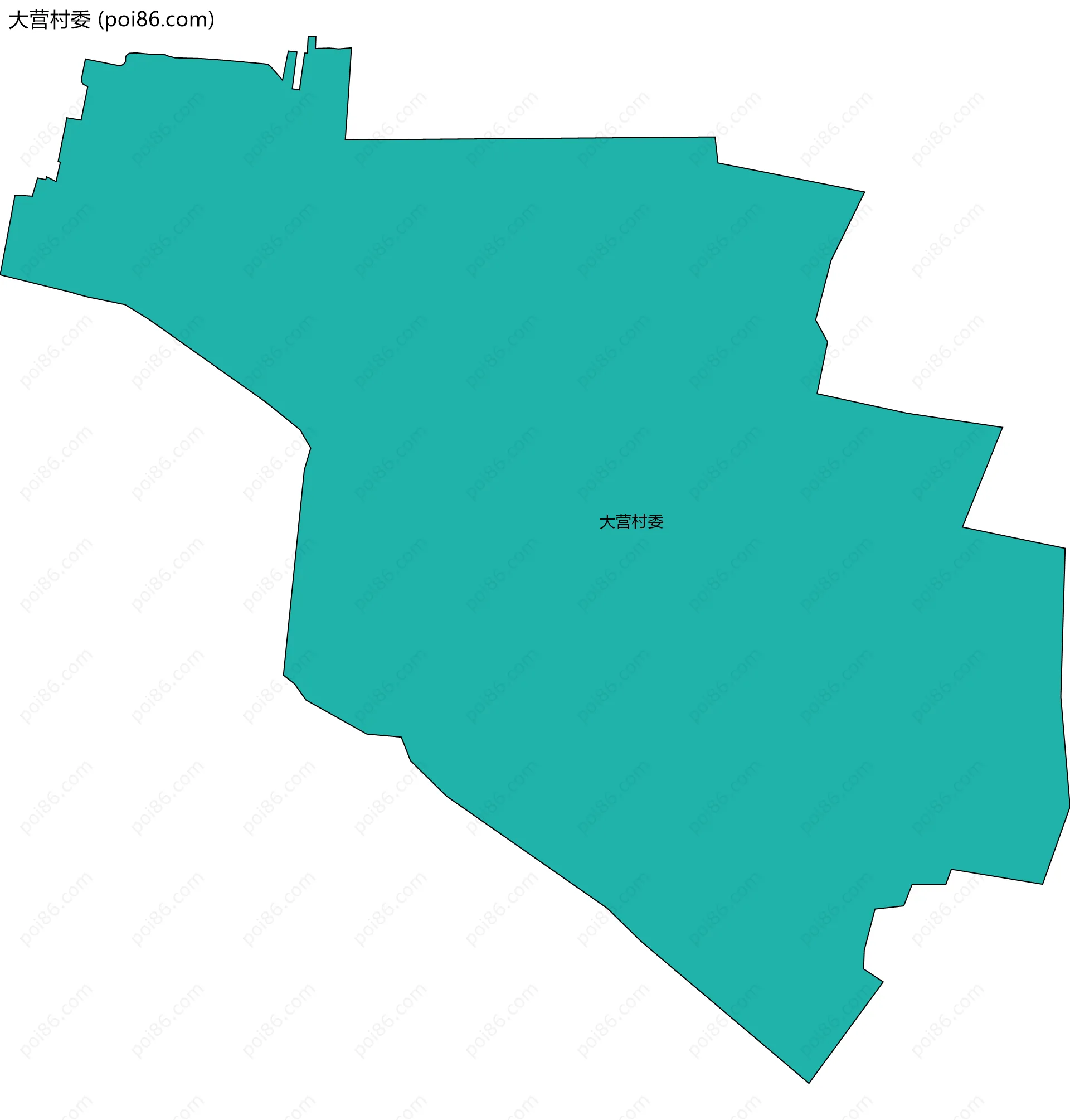 大营村委边界地图