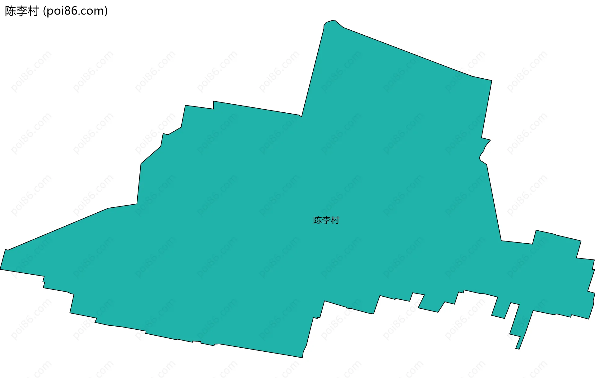 陈李村边界地图