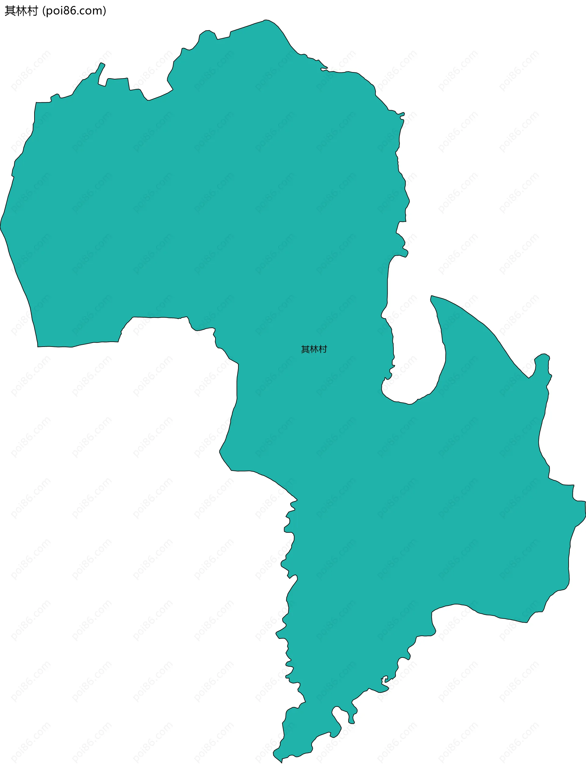 其林村边界地图