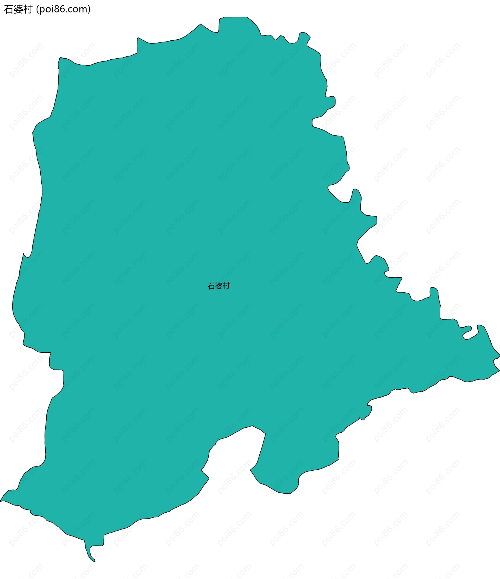 石婆村边界地图
