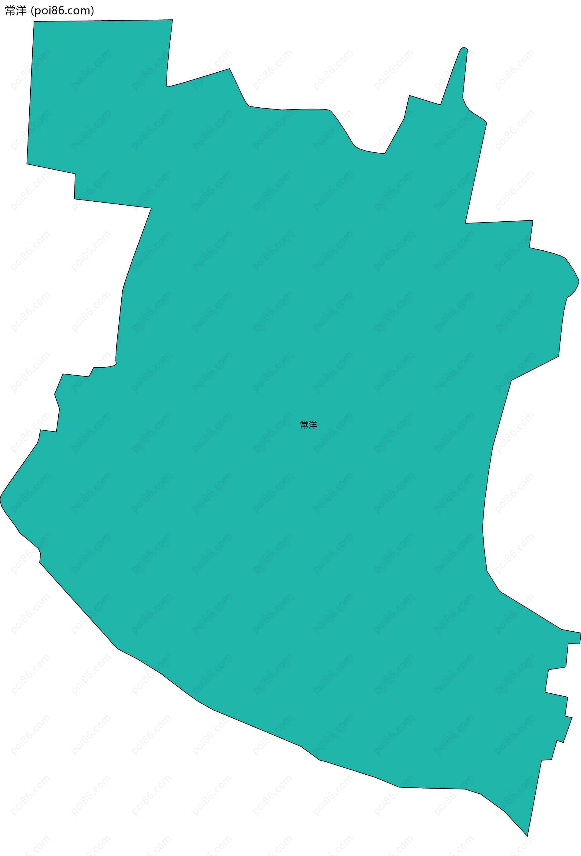 常洋边界地图