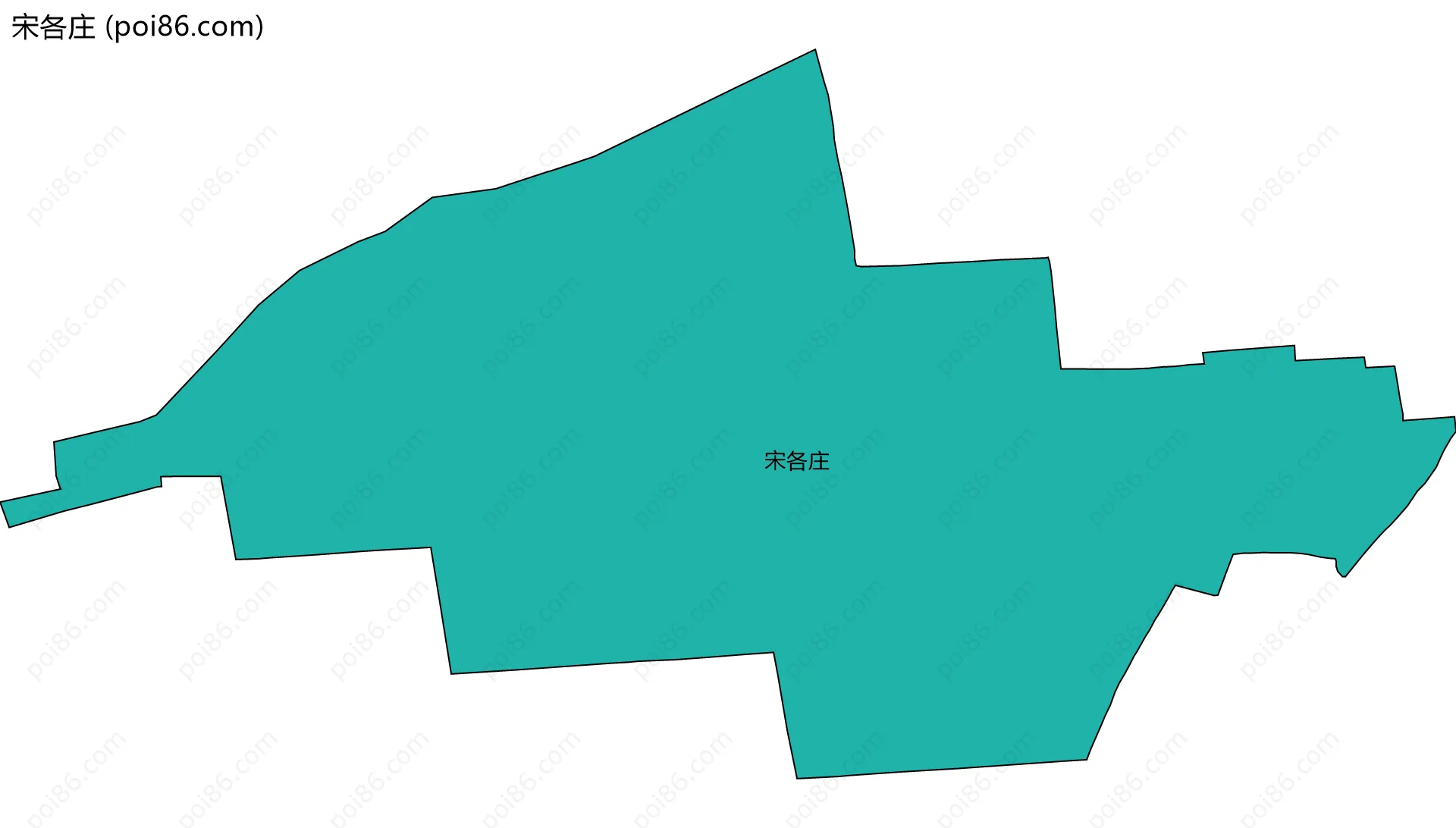 宋各庄边界地图