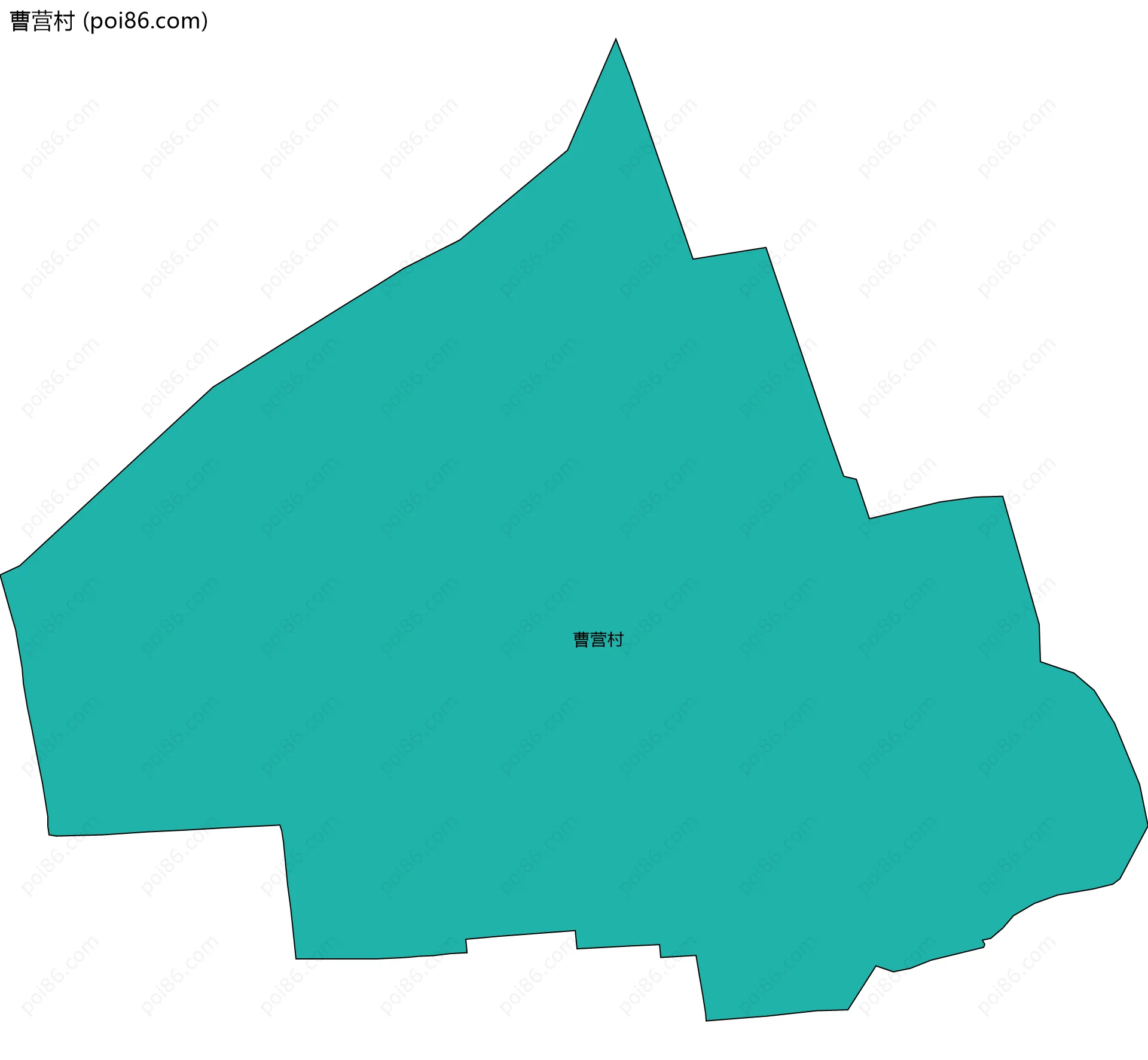 曹营村边界地图