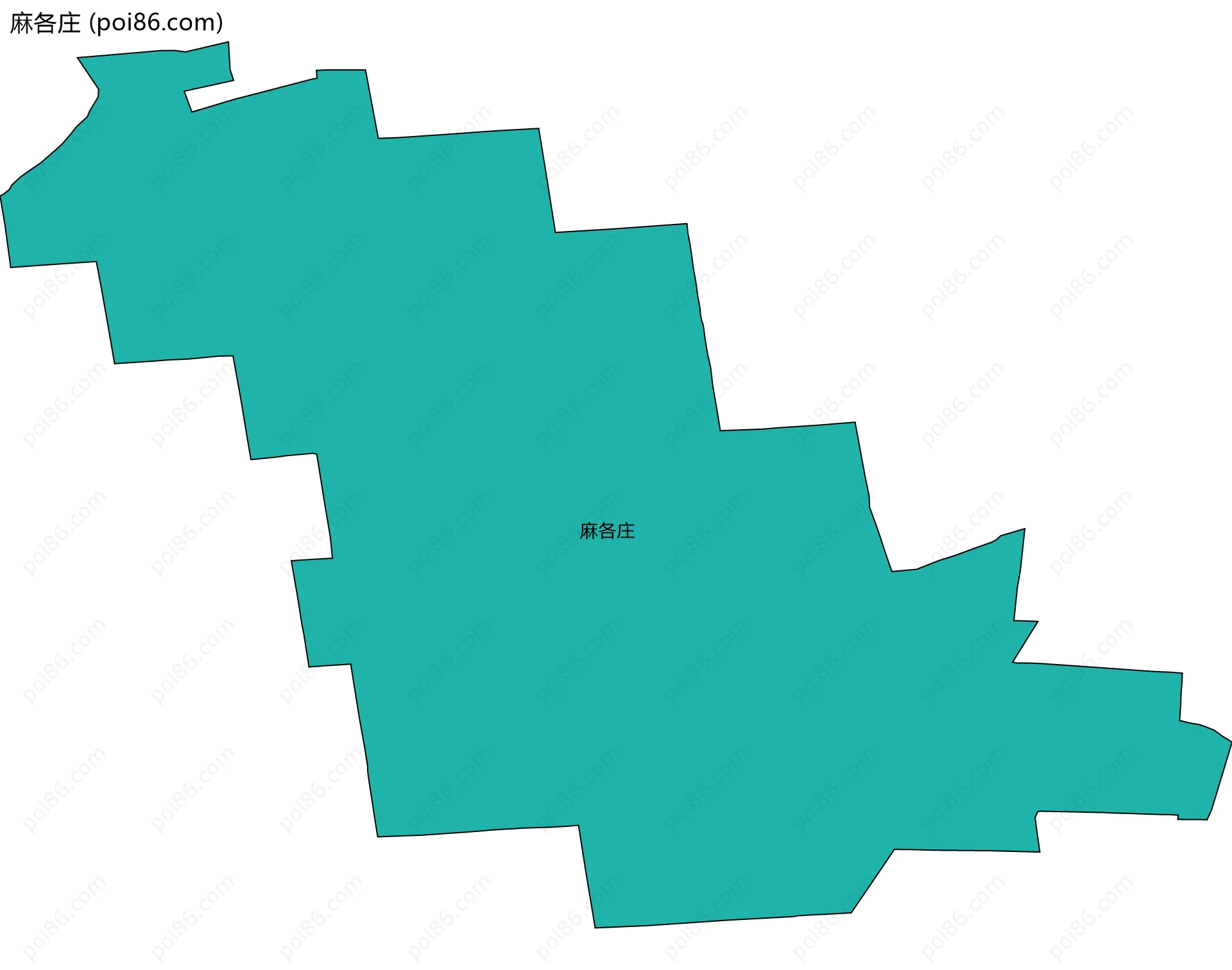 麻各庄边界地图