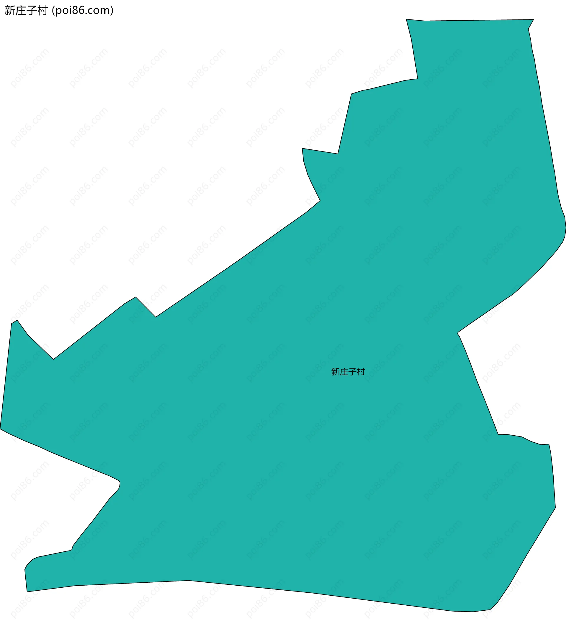 新庄子村边界地图