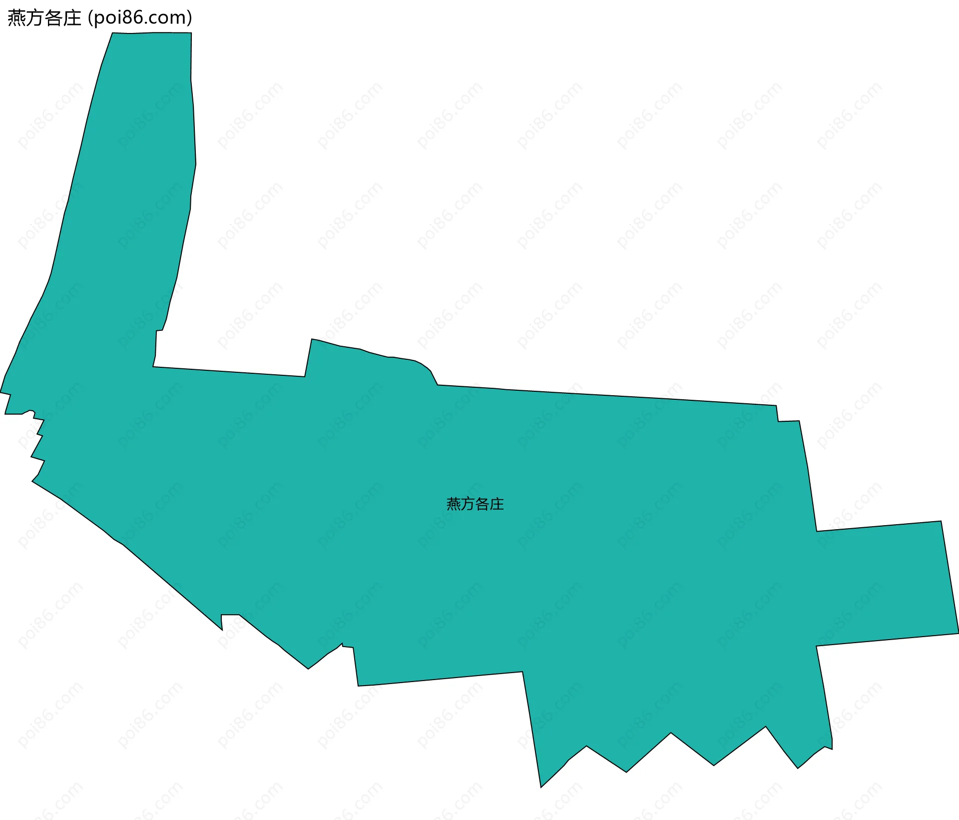 燕方各庄边界地图