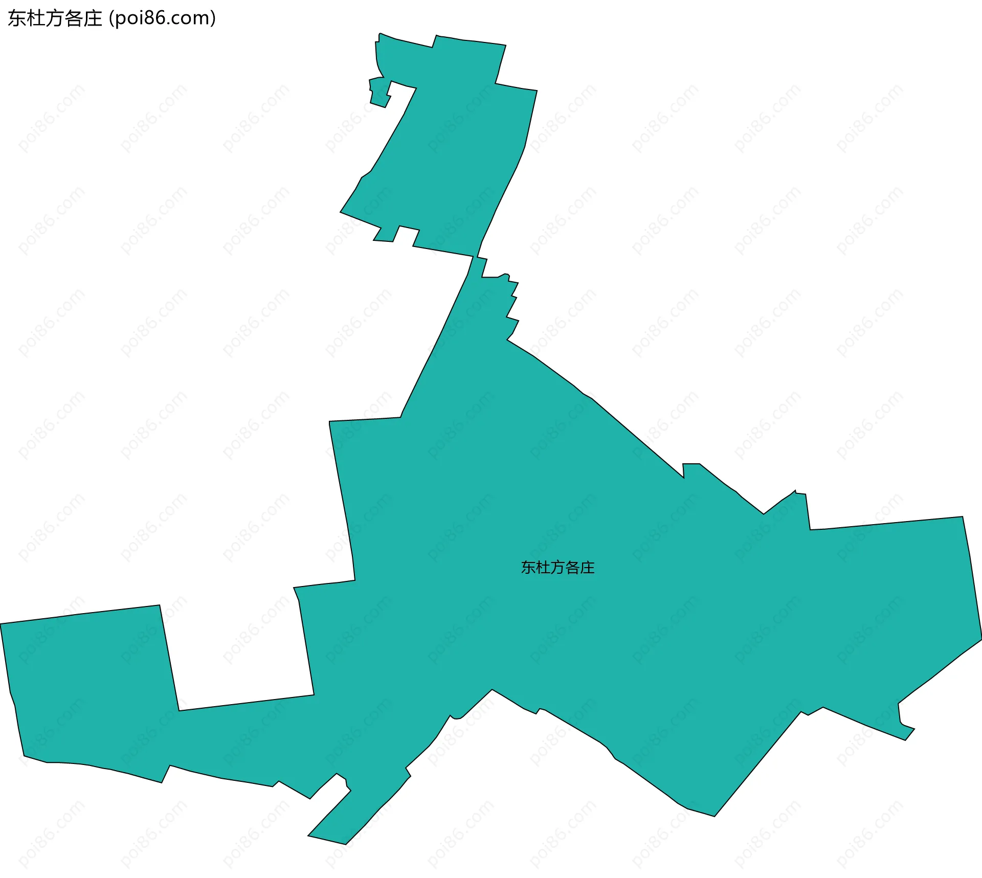 东杜方各庄边界地图