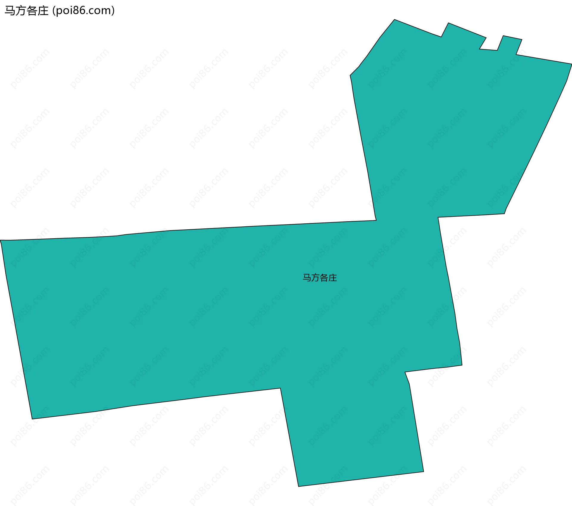 马方各庄边界地图
