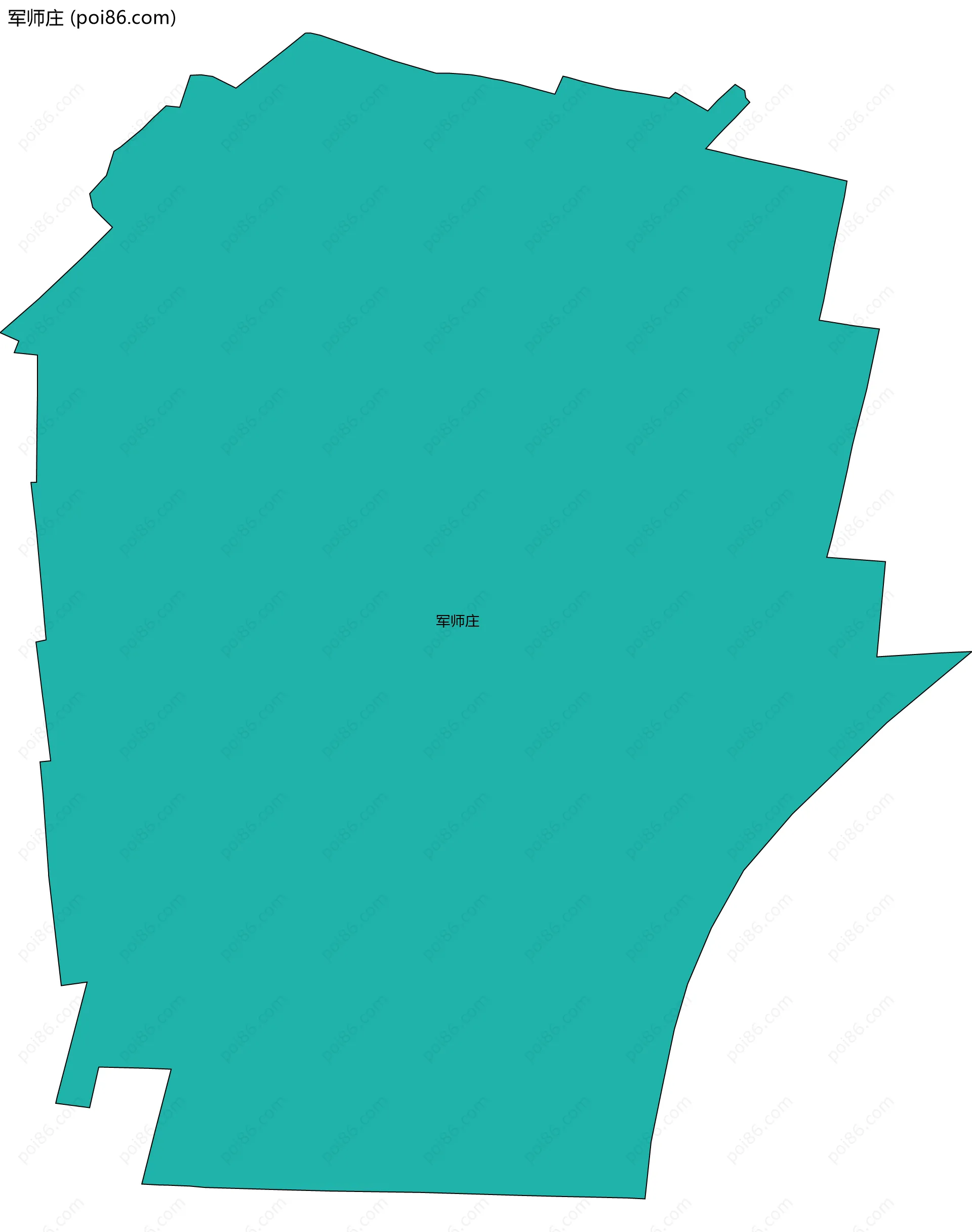 军师庄边界地图