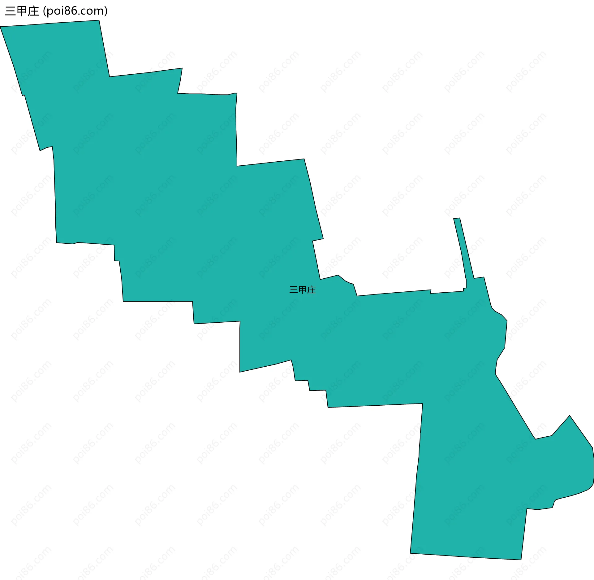 三甲庄边界地图