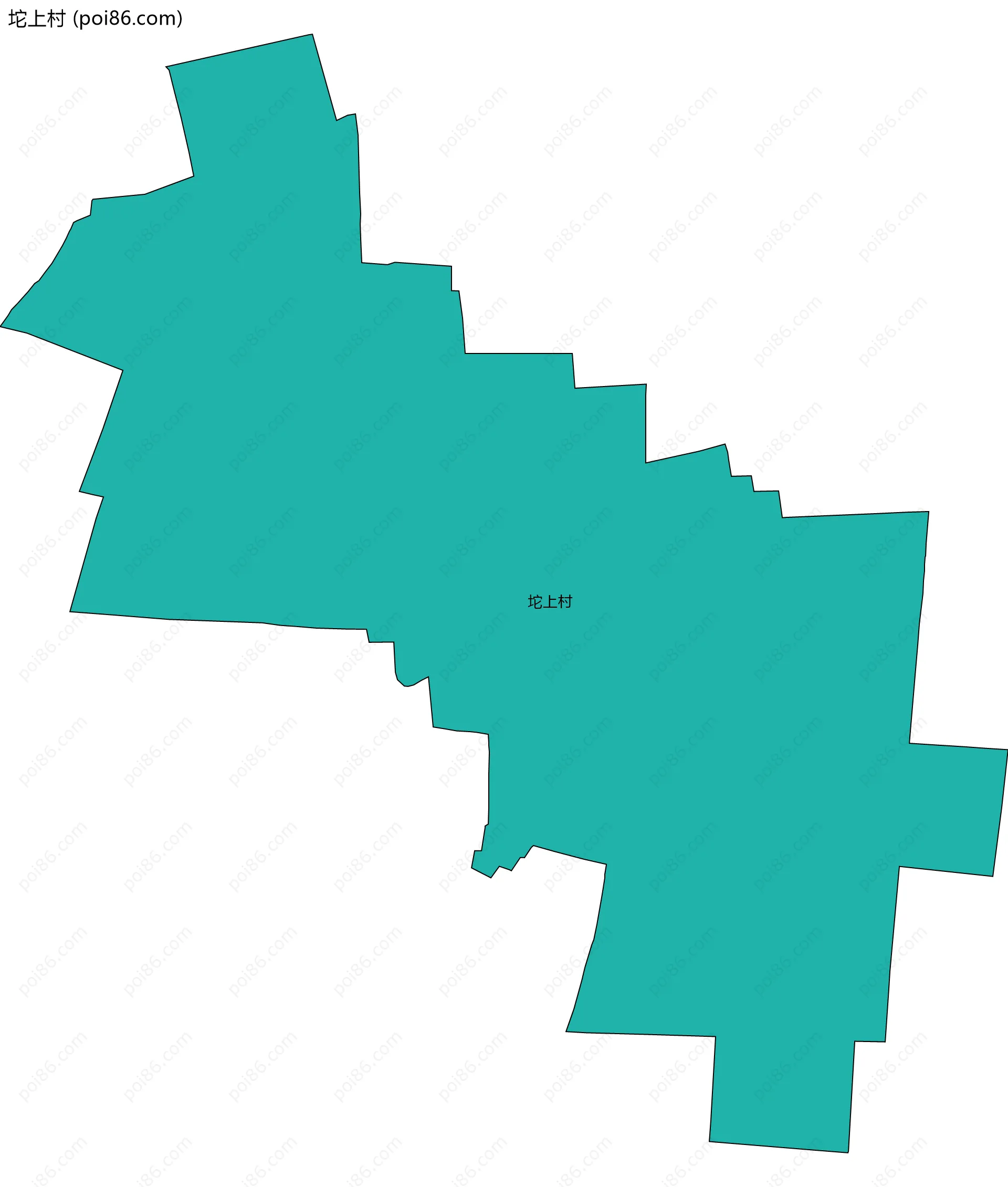 坨上村边界地图