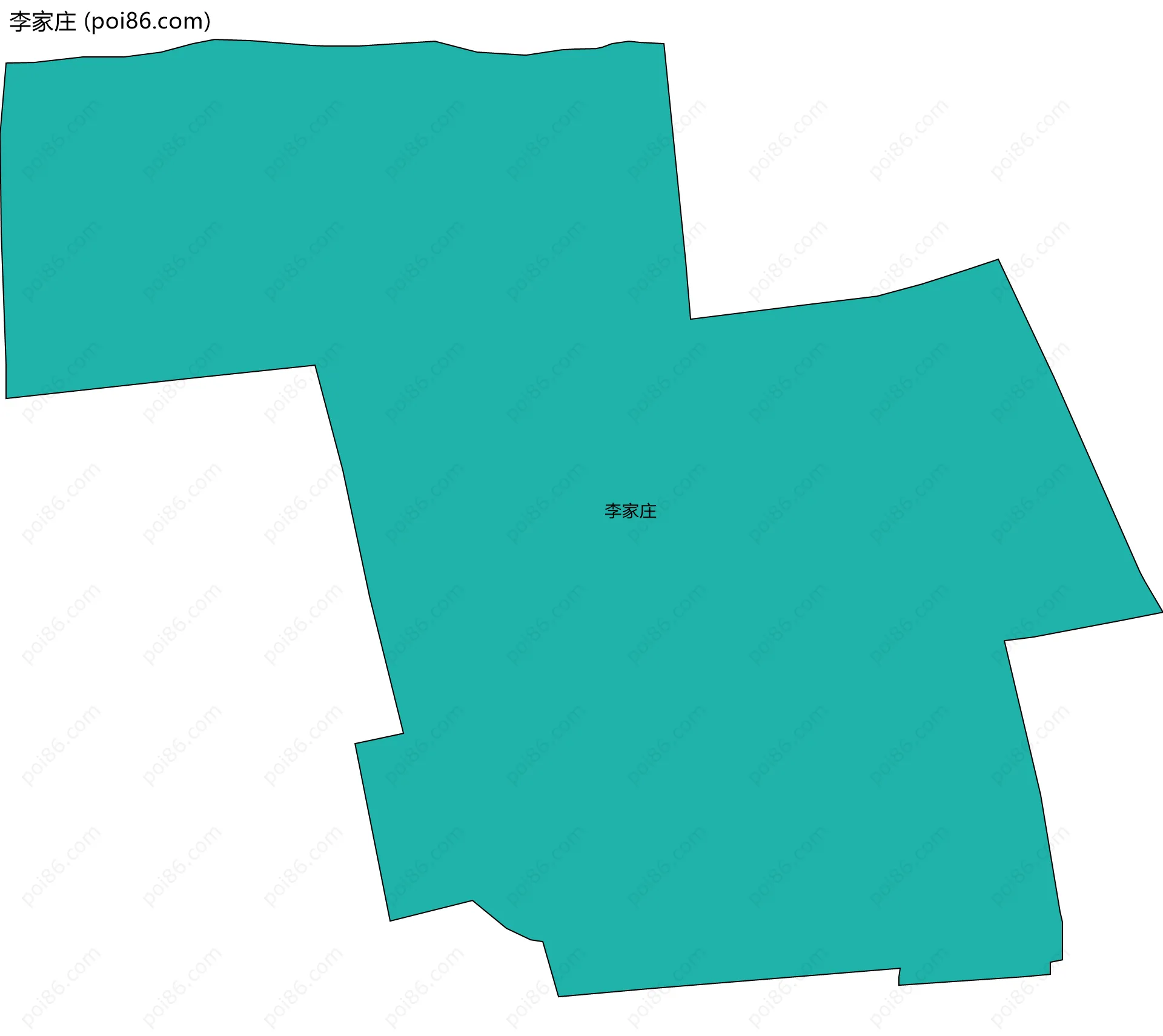 李家庄边界地图