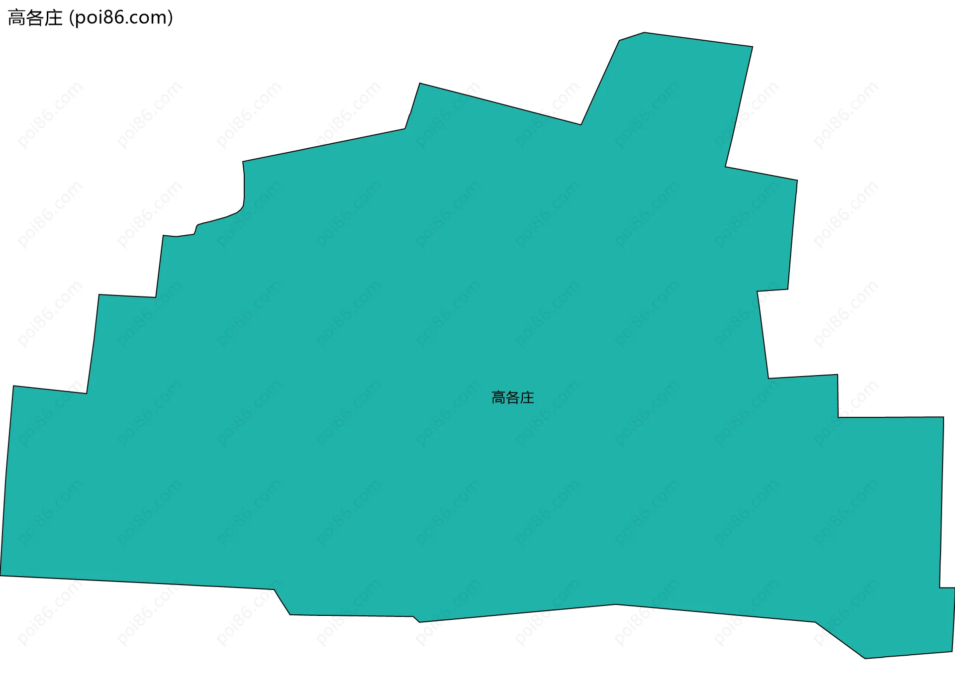 高各庄边界地图