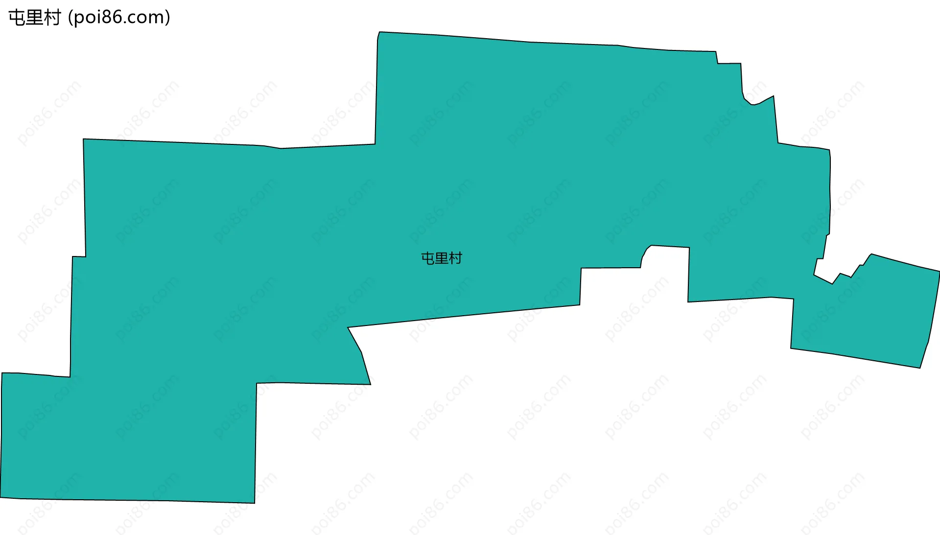 屯里村边界地图