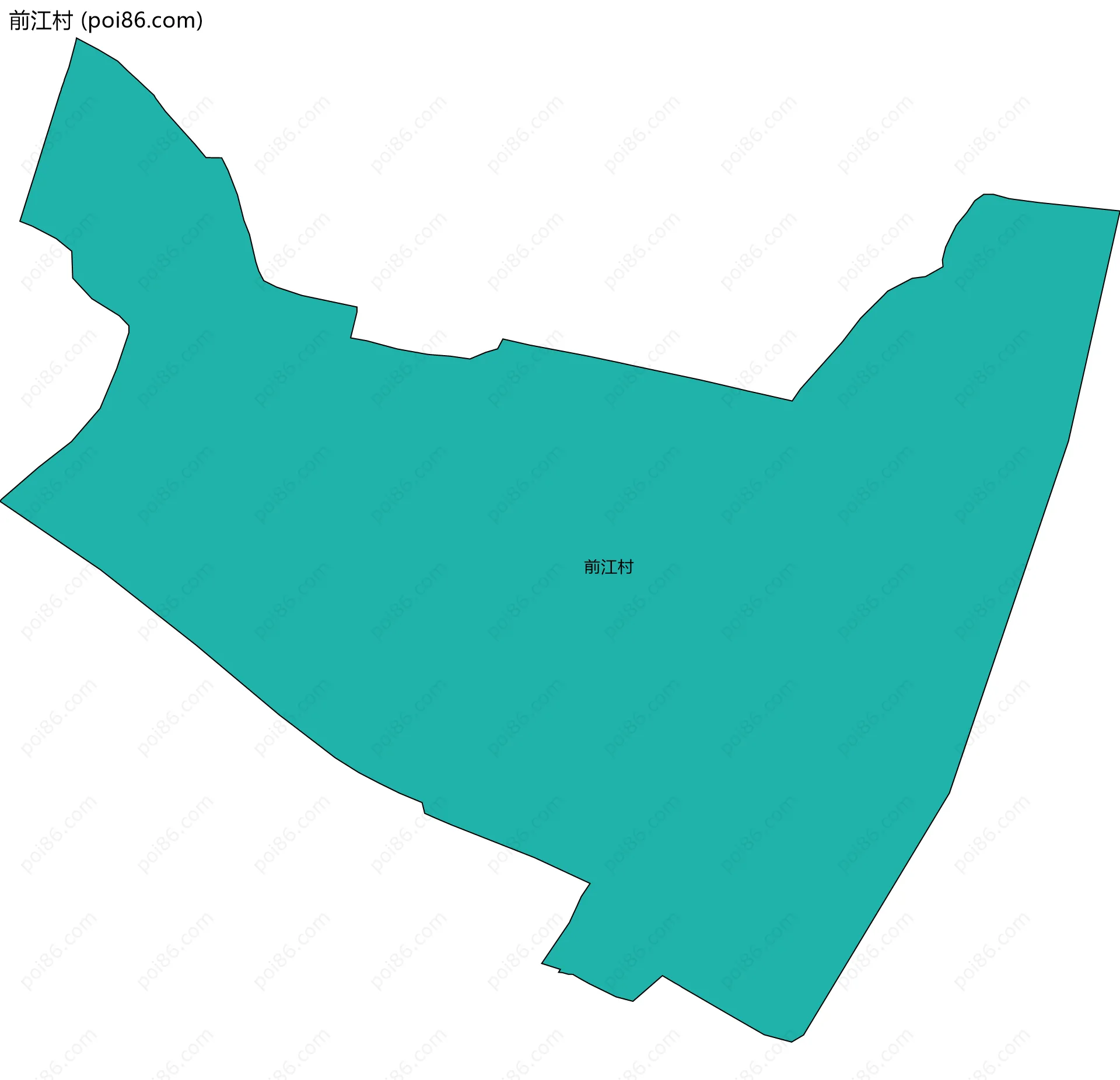 前江村边界地图