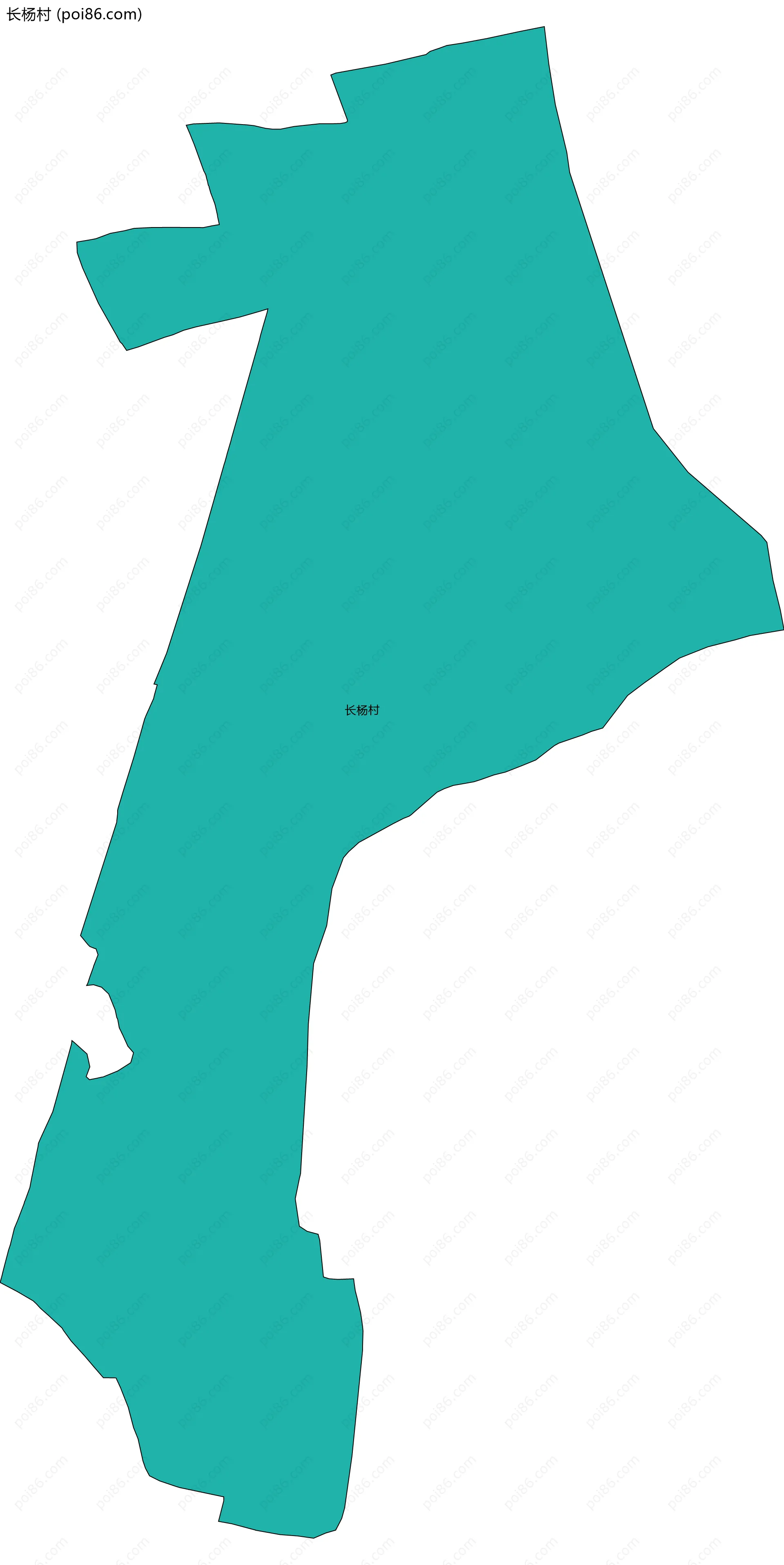 长杨村边界地图