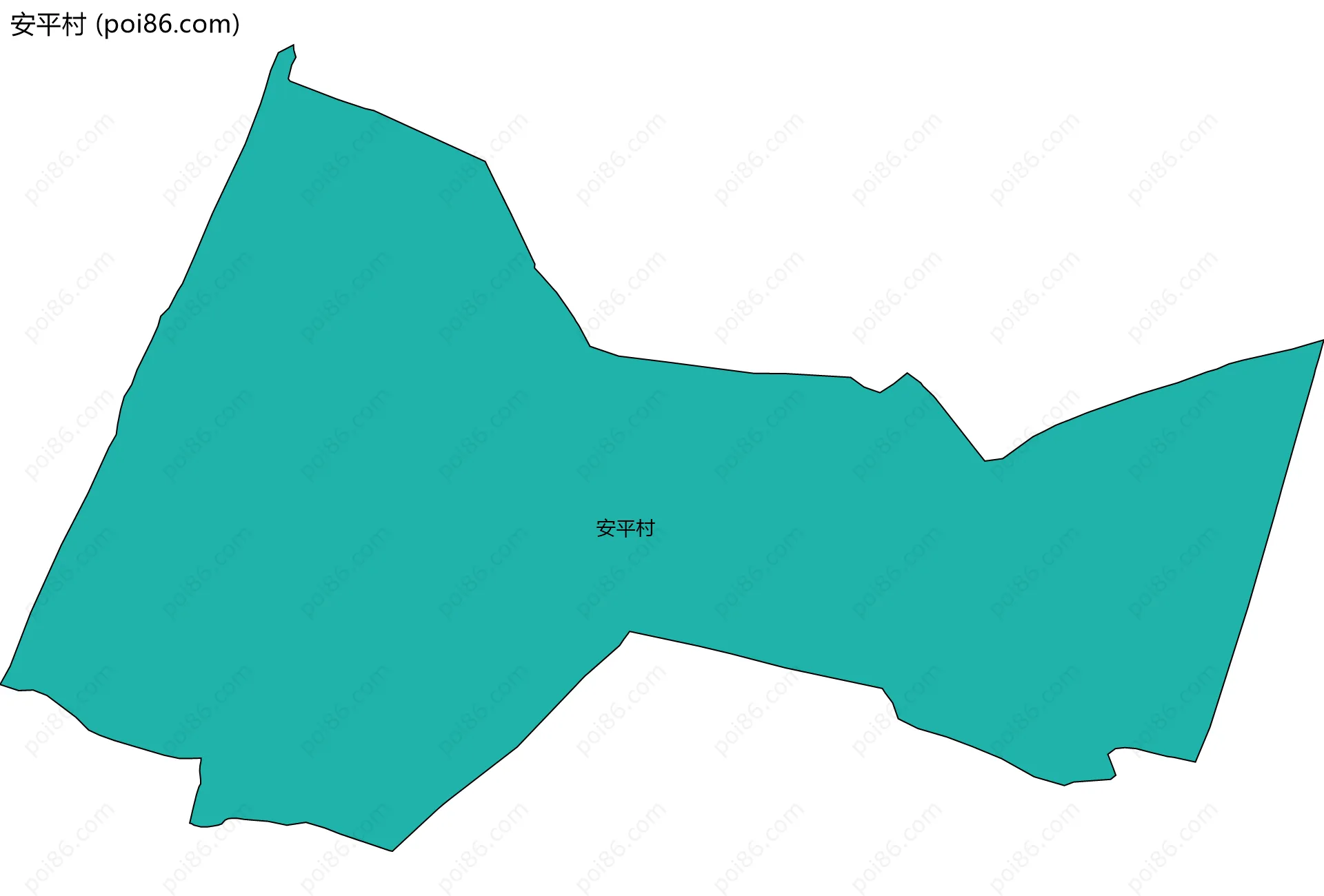 安平村边界地图