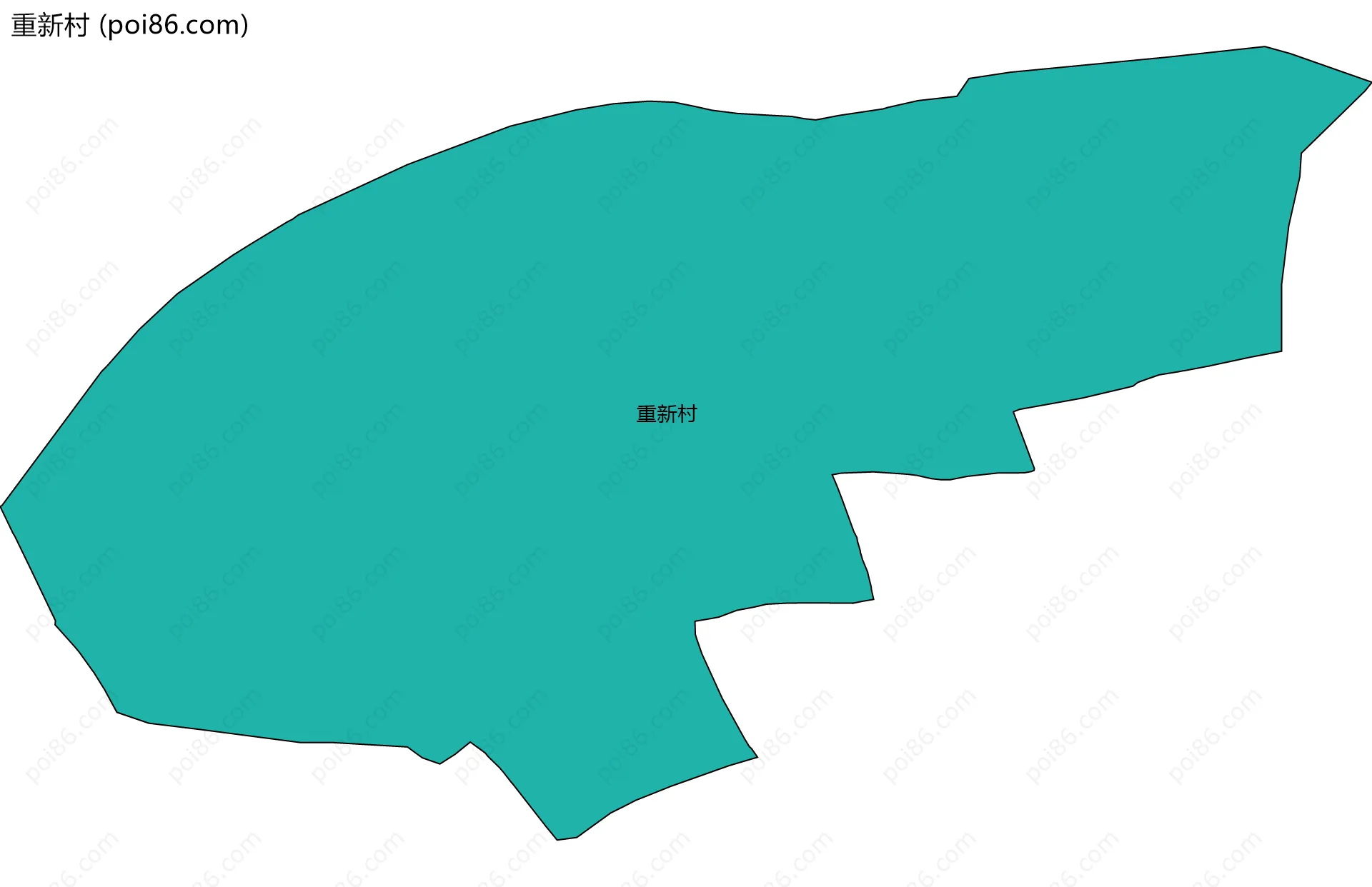 重新村边界地图