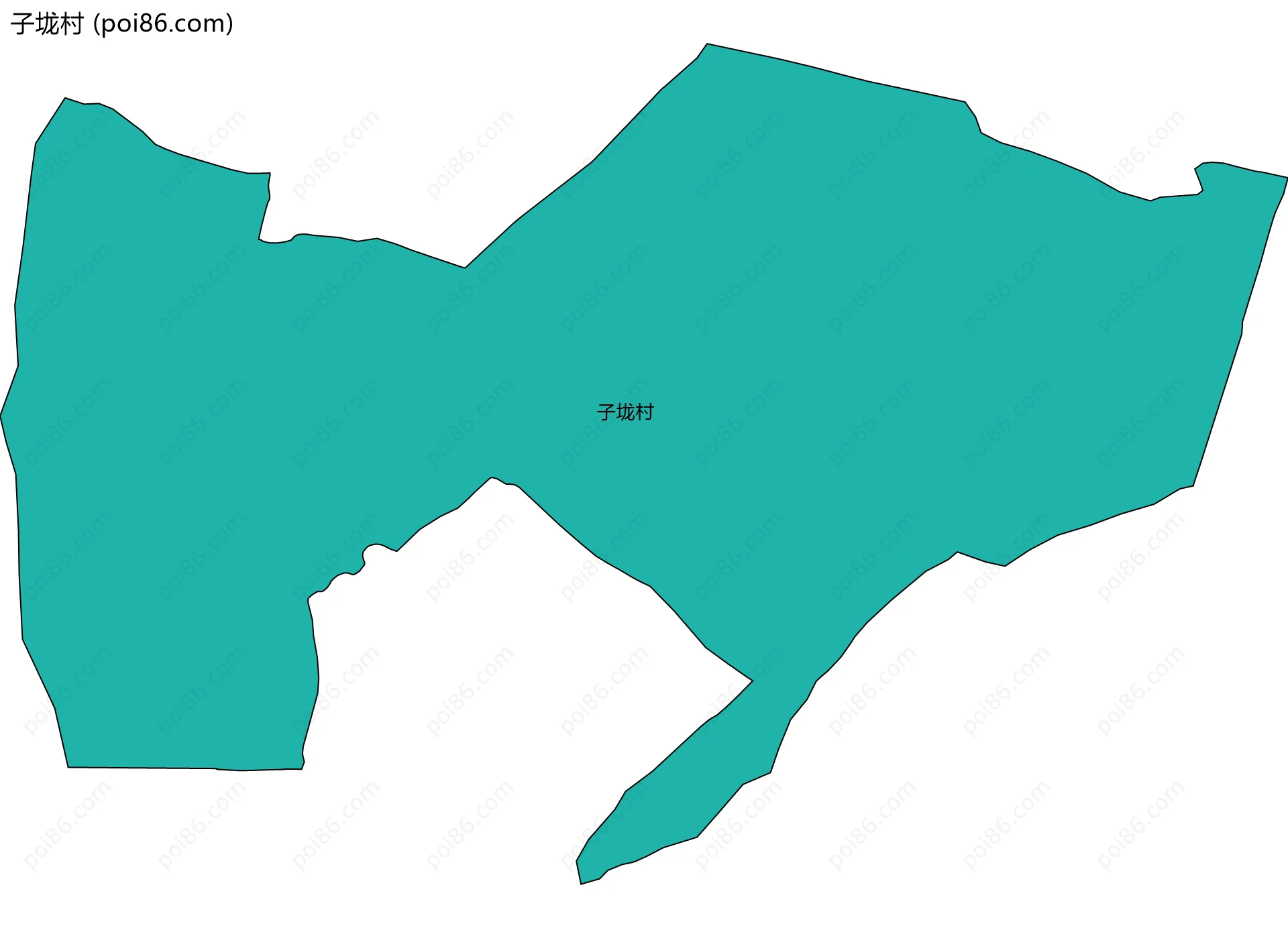 子垅村边界地图
