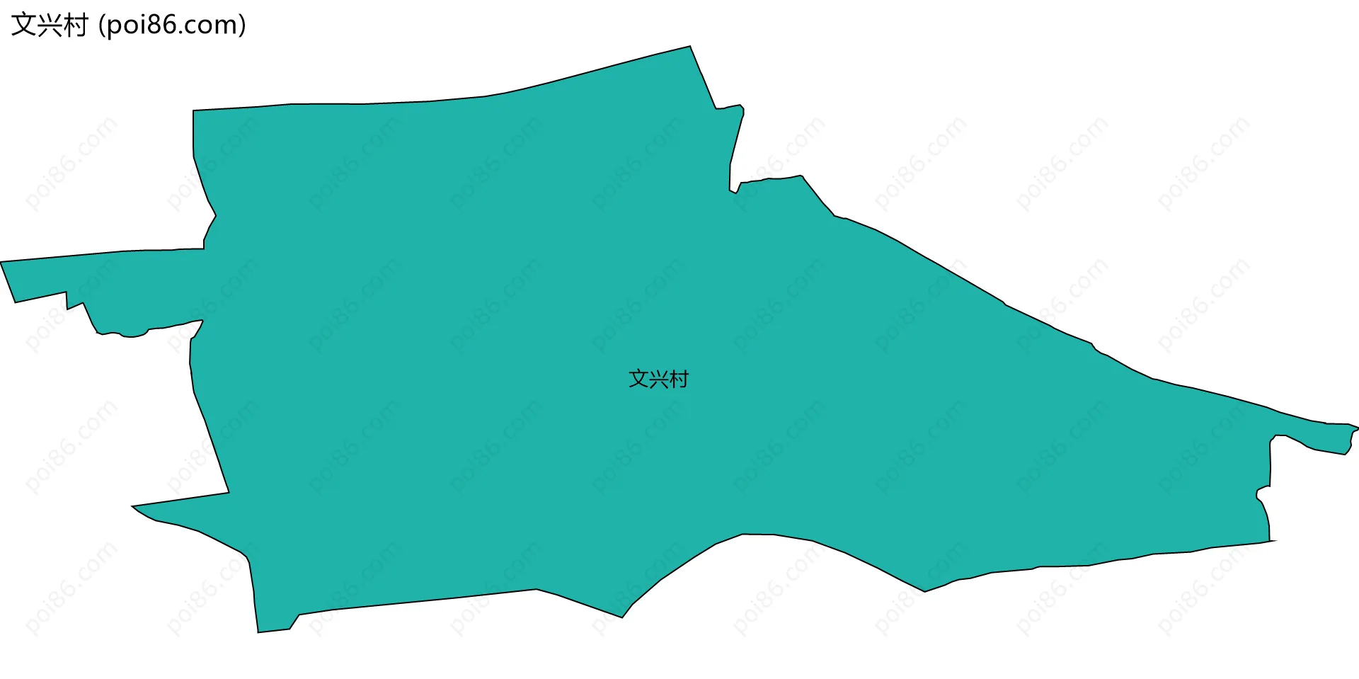 文兴村边界地图