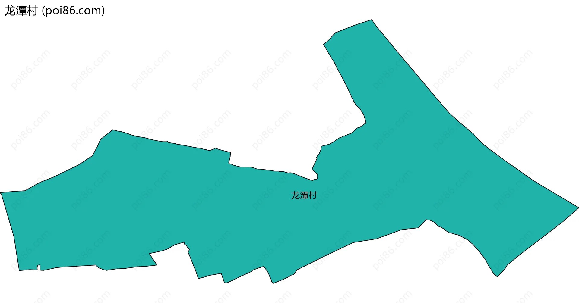 龙潭村边界地图