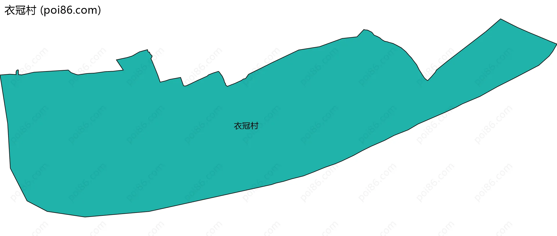 衣冠村边界地图