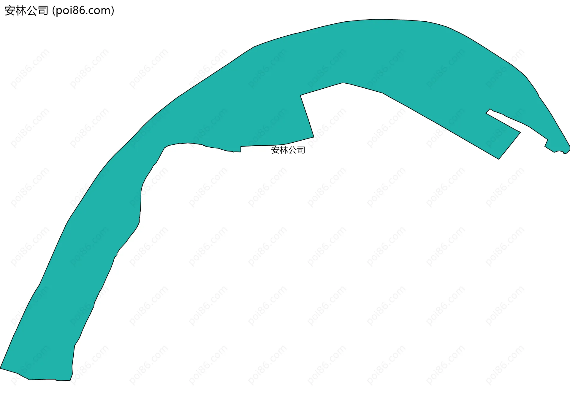 安林公司边界地图