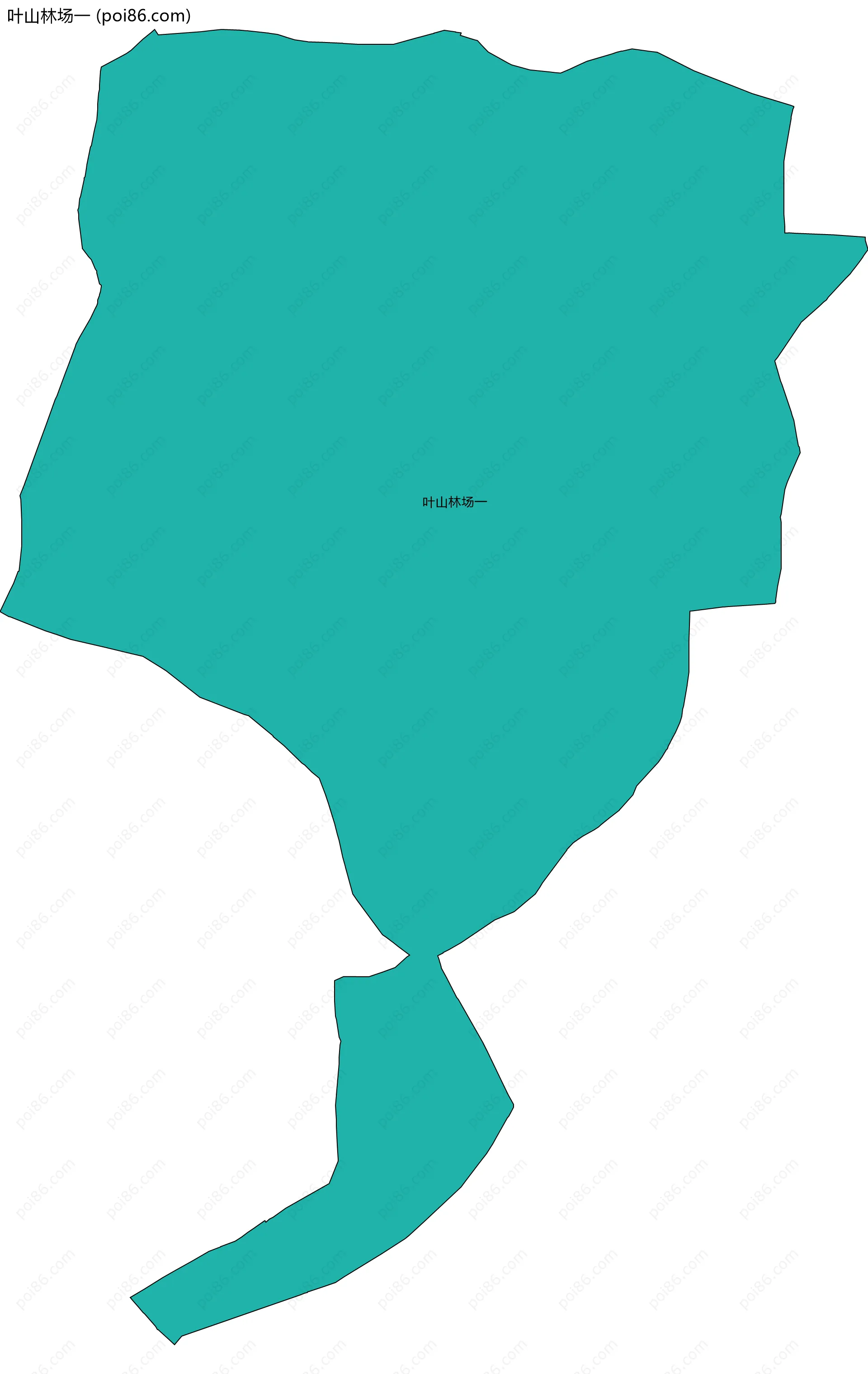 叶山林场一边界地图