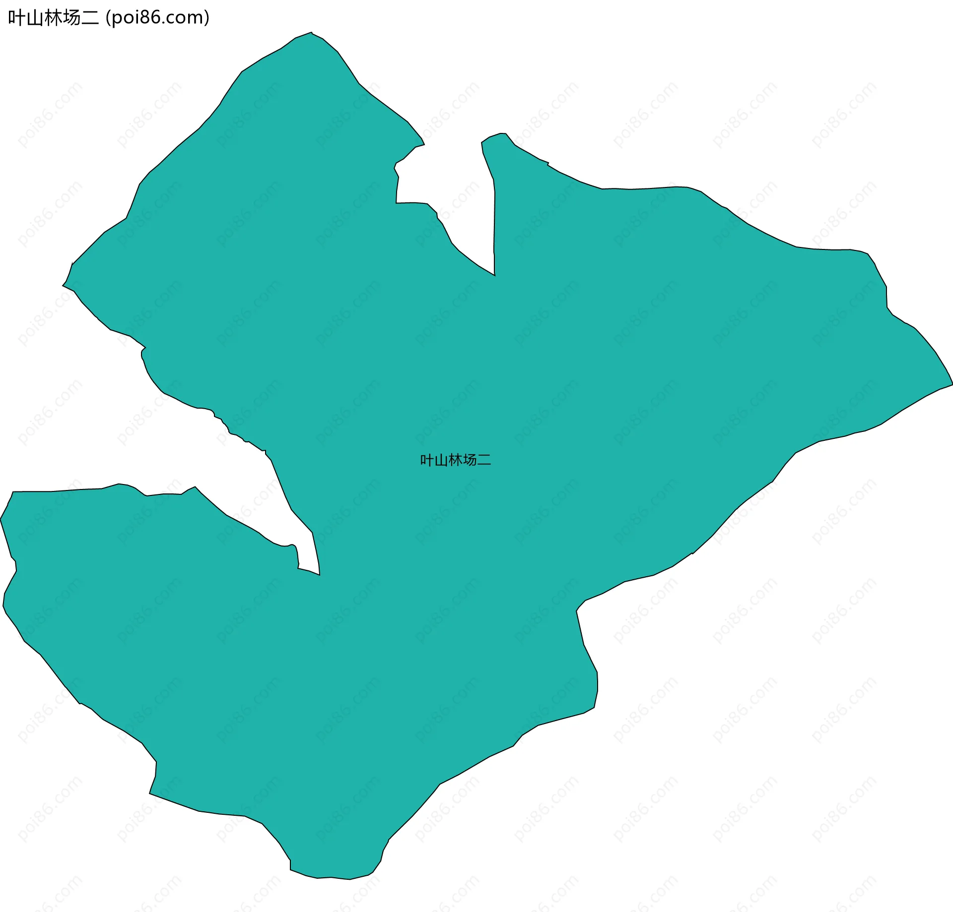 叶山林场二边界地图