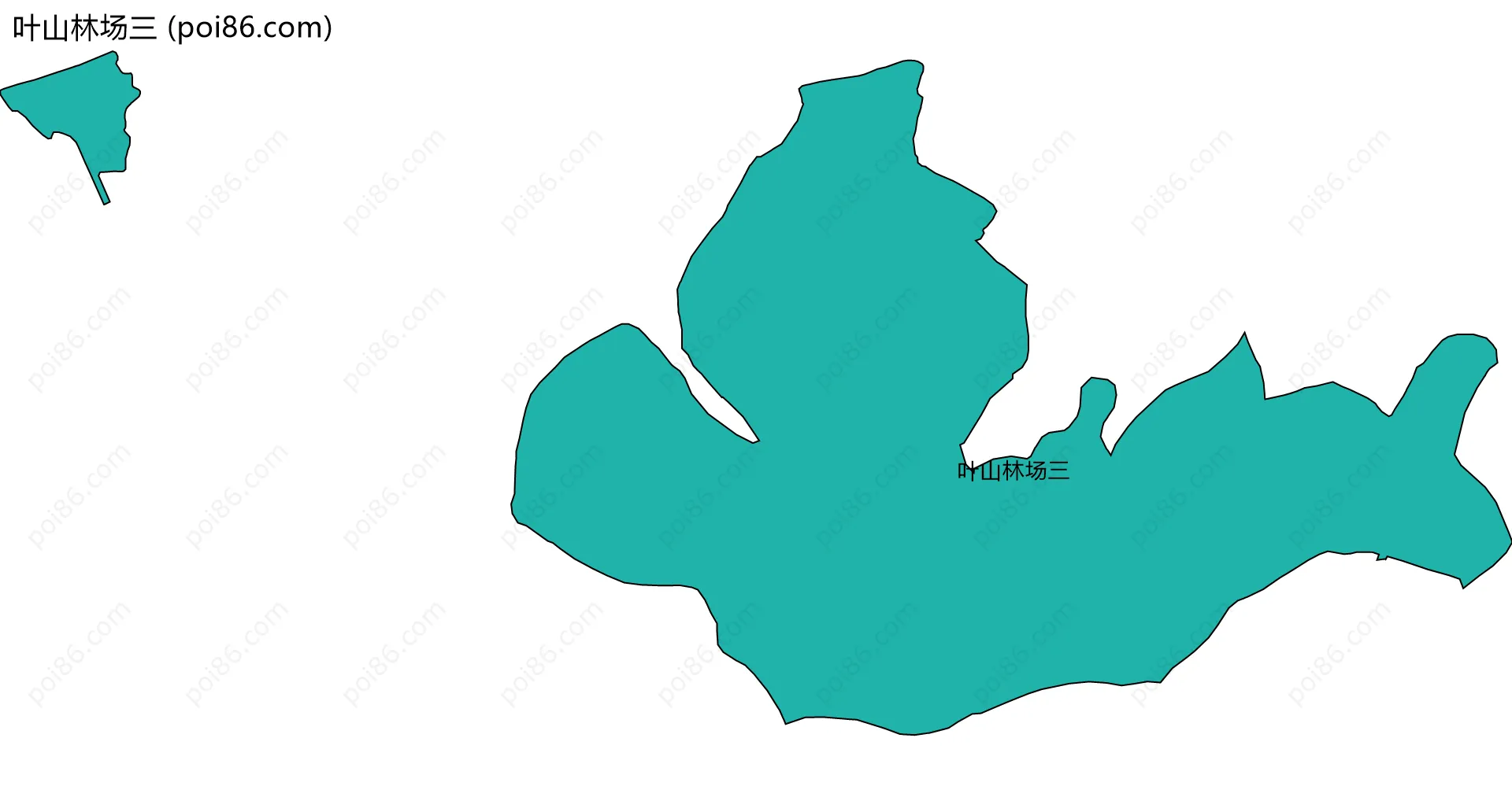 叶山林场三边界地图