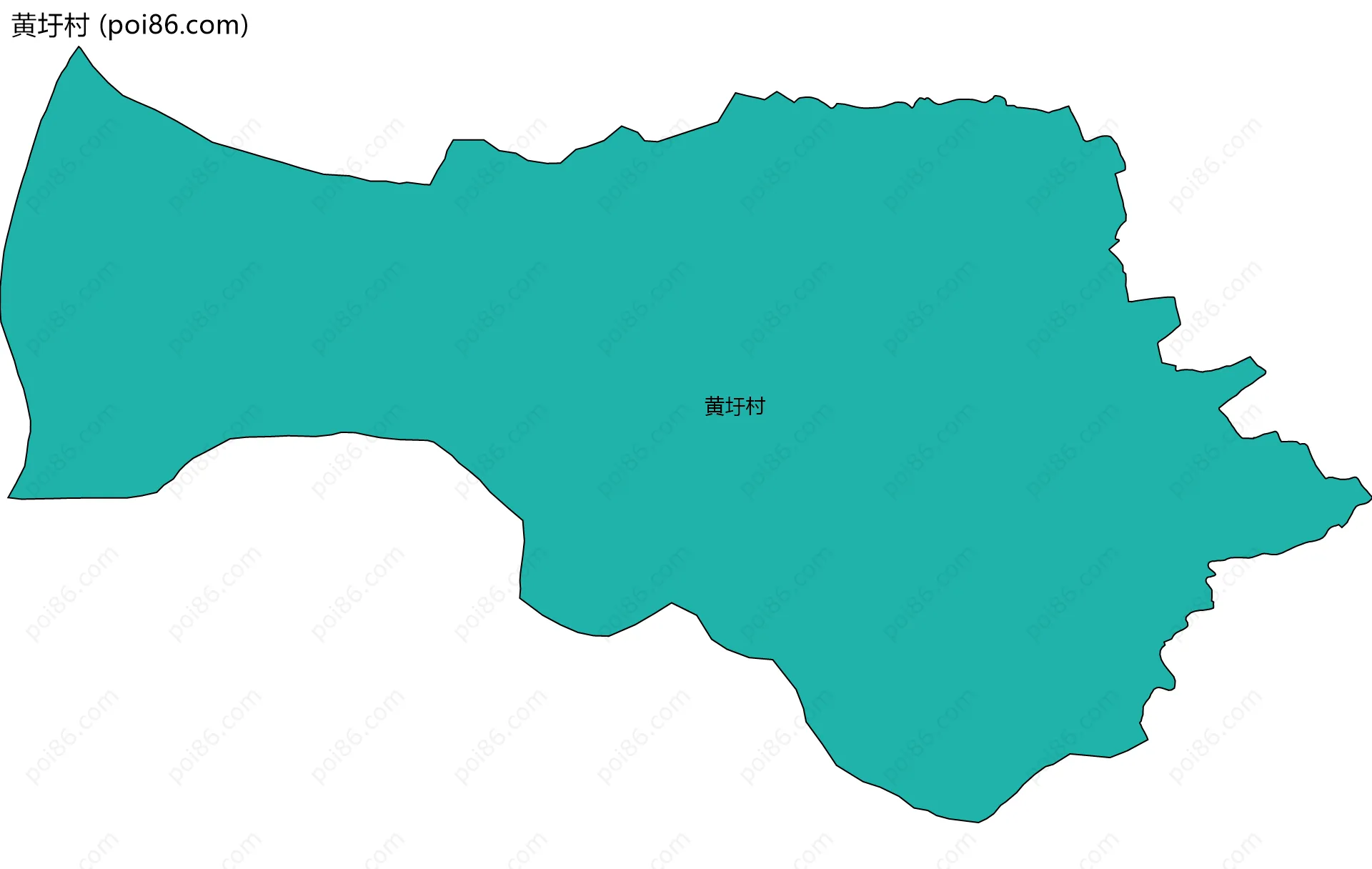黄圩村边界地图