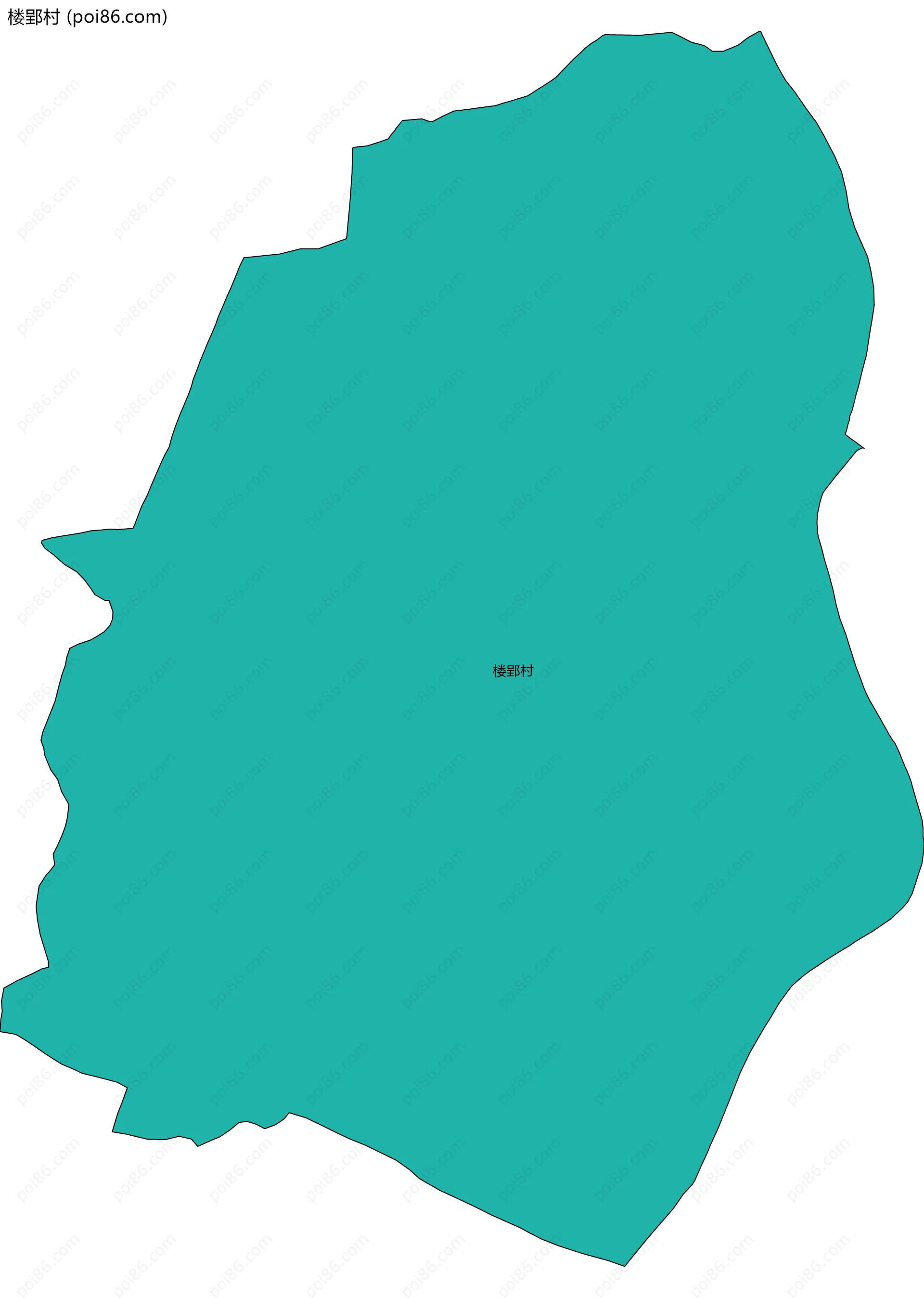 楼郢村边界地图