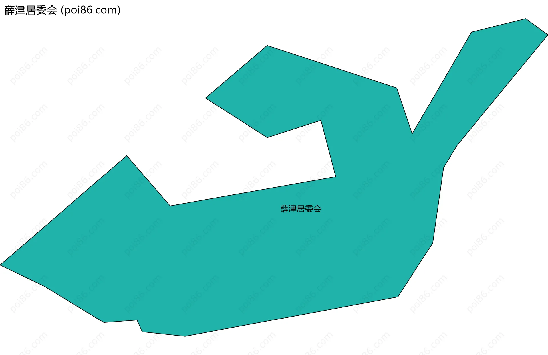 薛津居委会边界地图