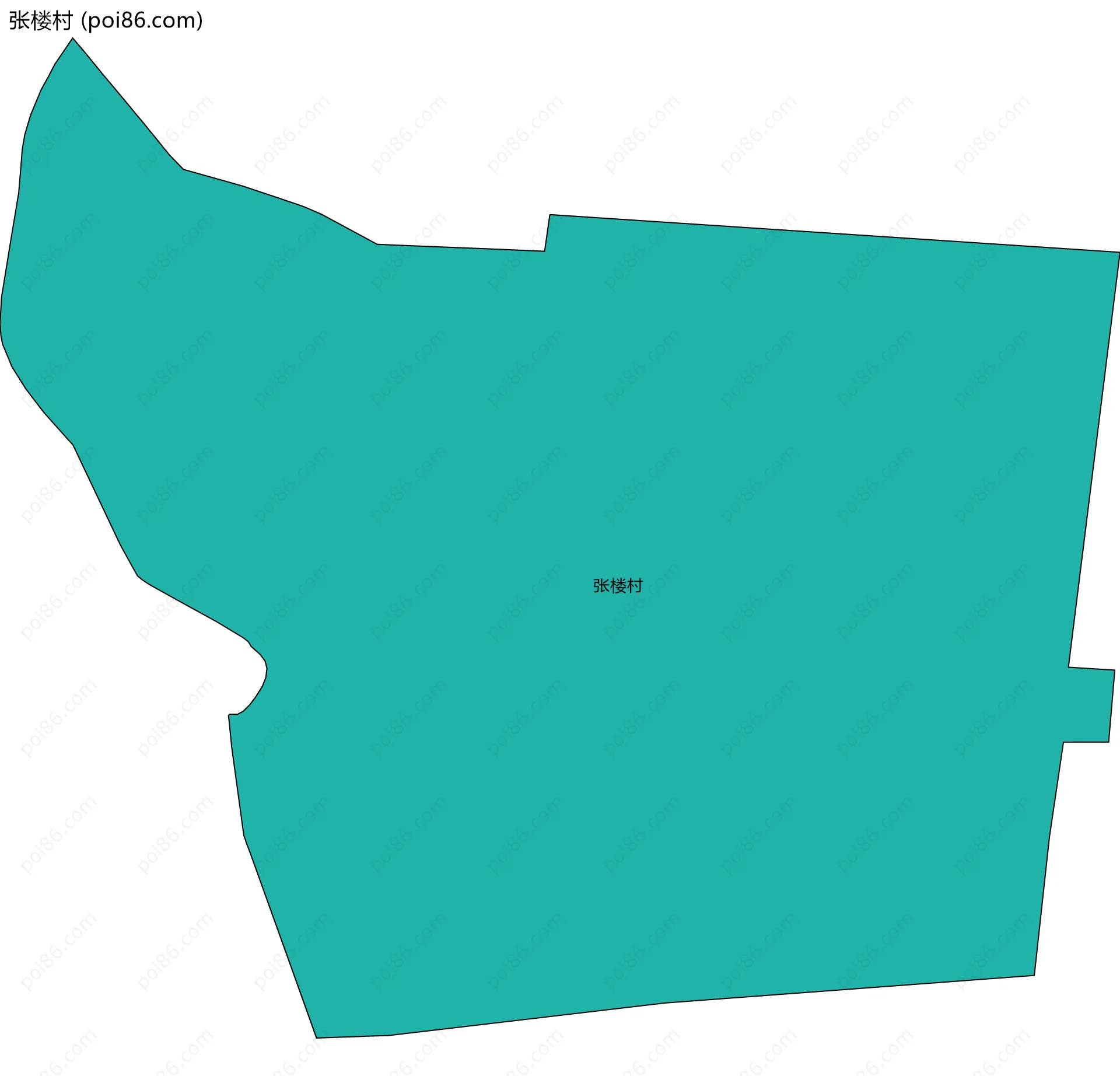 张楼村边界地图