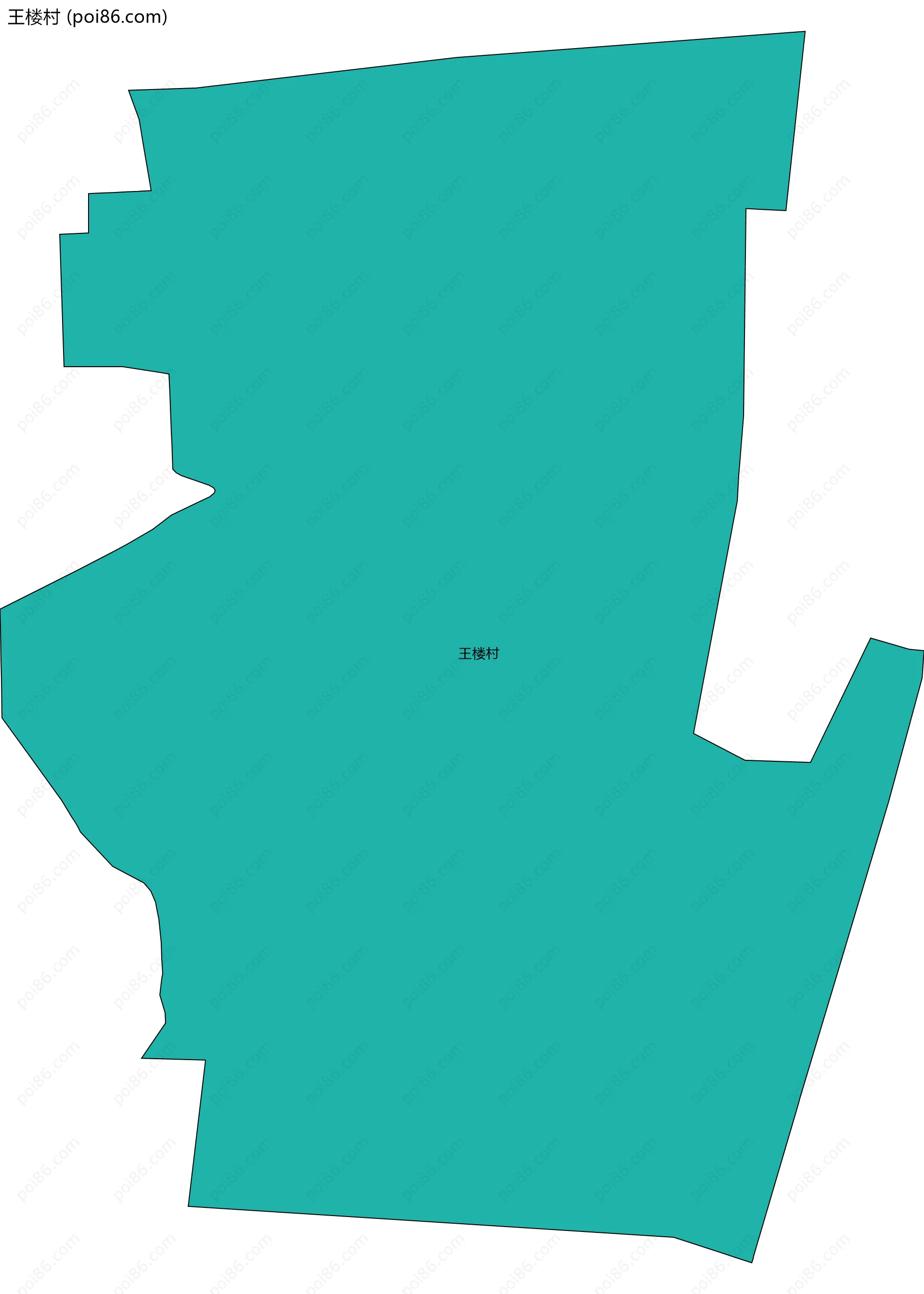 王楼村边界地图
