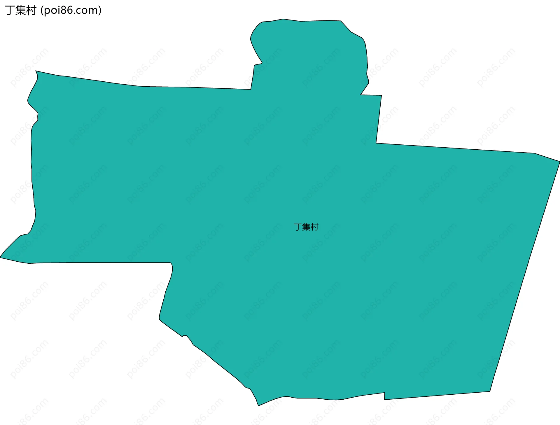 丁集村边界地图